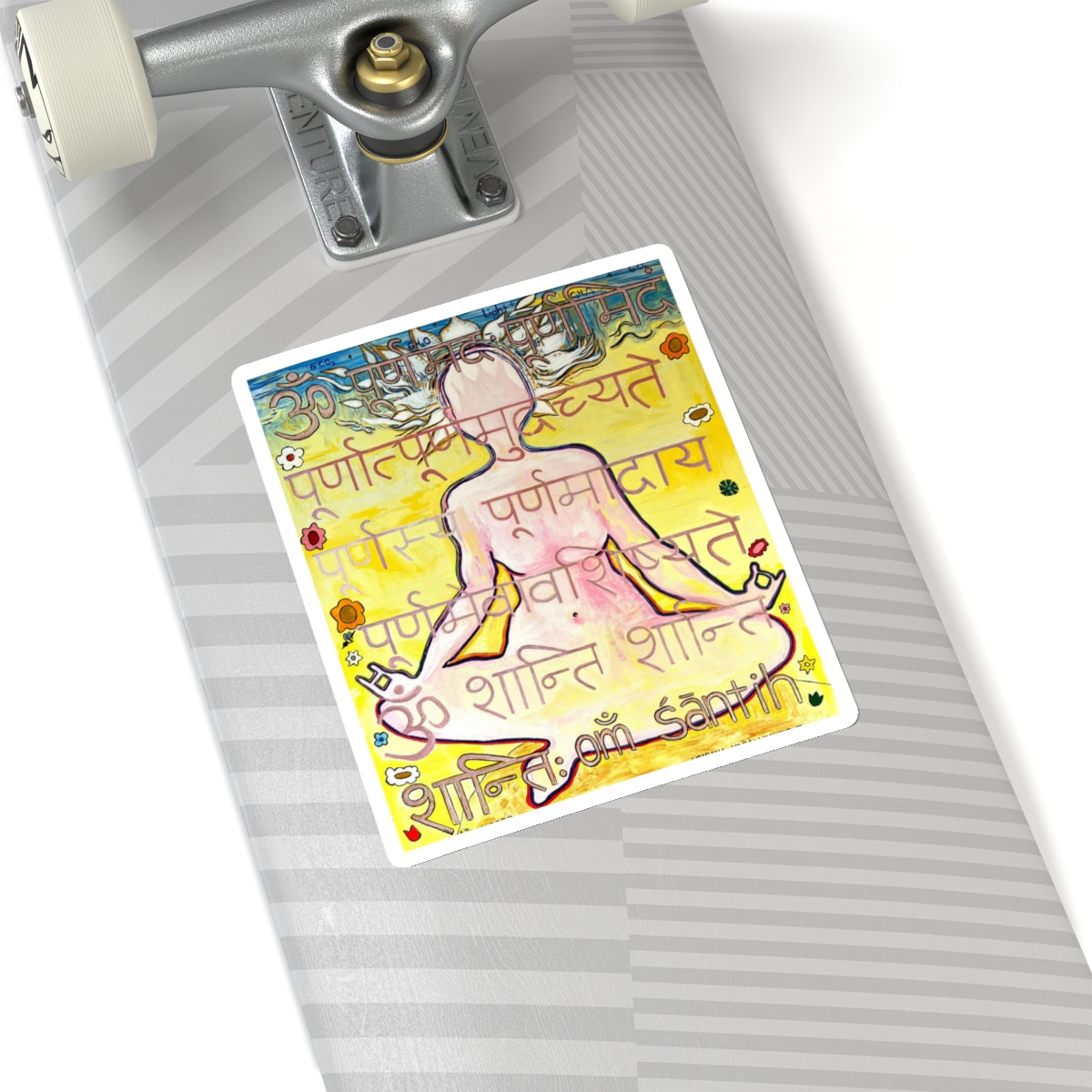 Upasana Yoga Sticker - Arjuna Rigby Art and Lifestyle Store