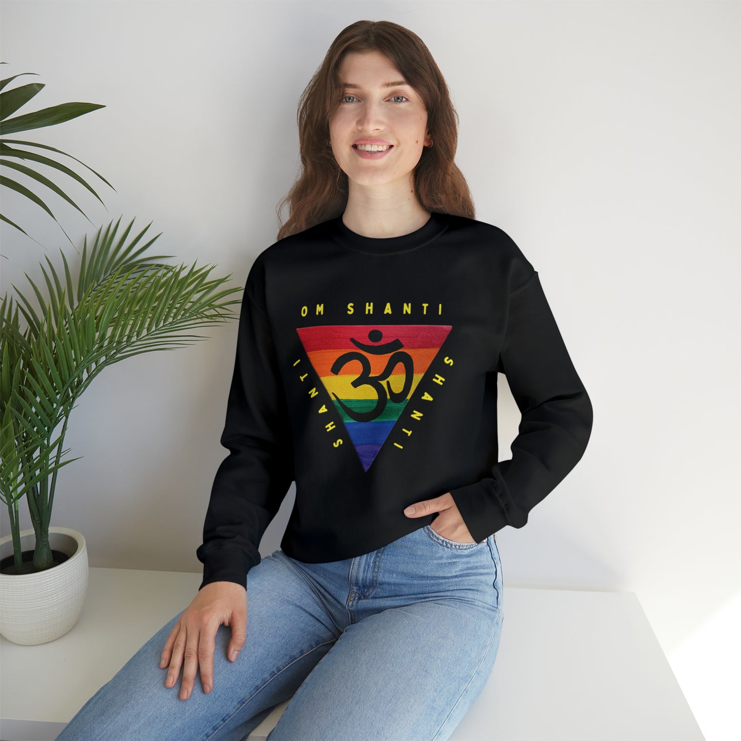 Rainbow Triangle OM Crewneck Sweatshirt