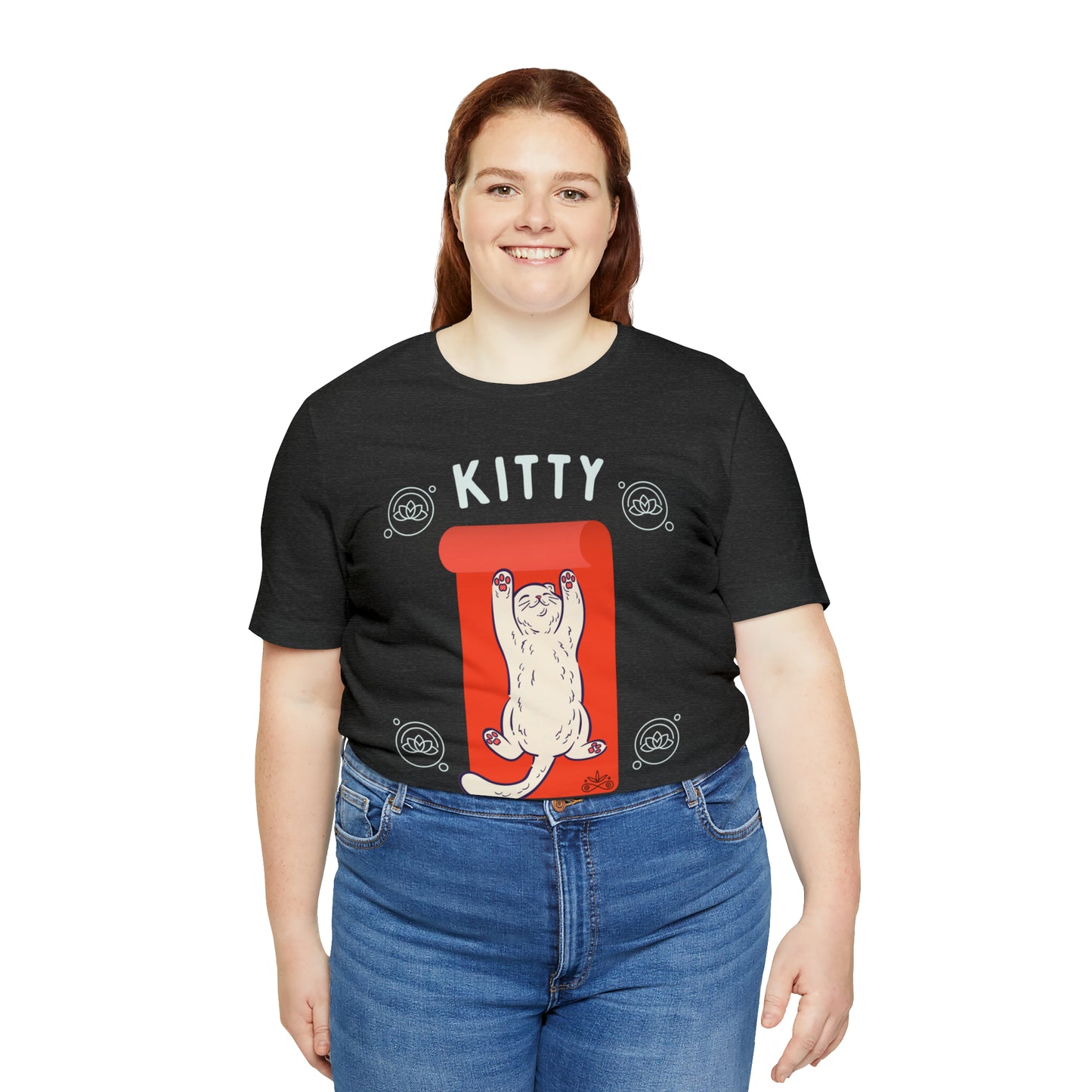 Kitty Savasana - Classic T-Shirt - Arjuna Rigby Art and Lifestyle Store