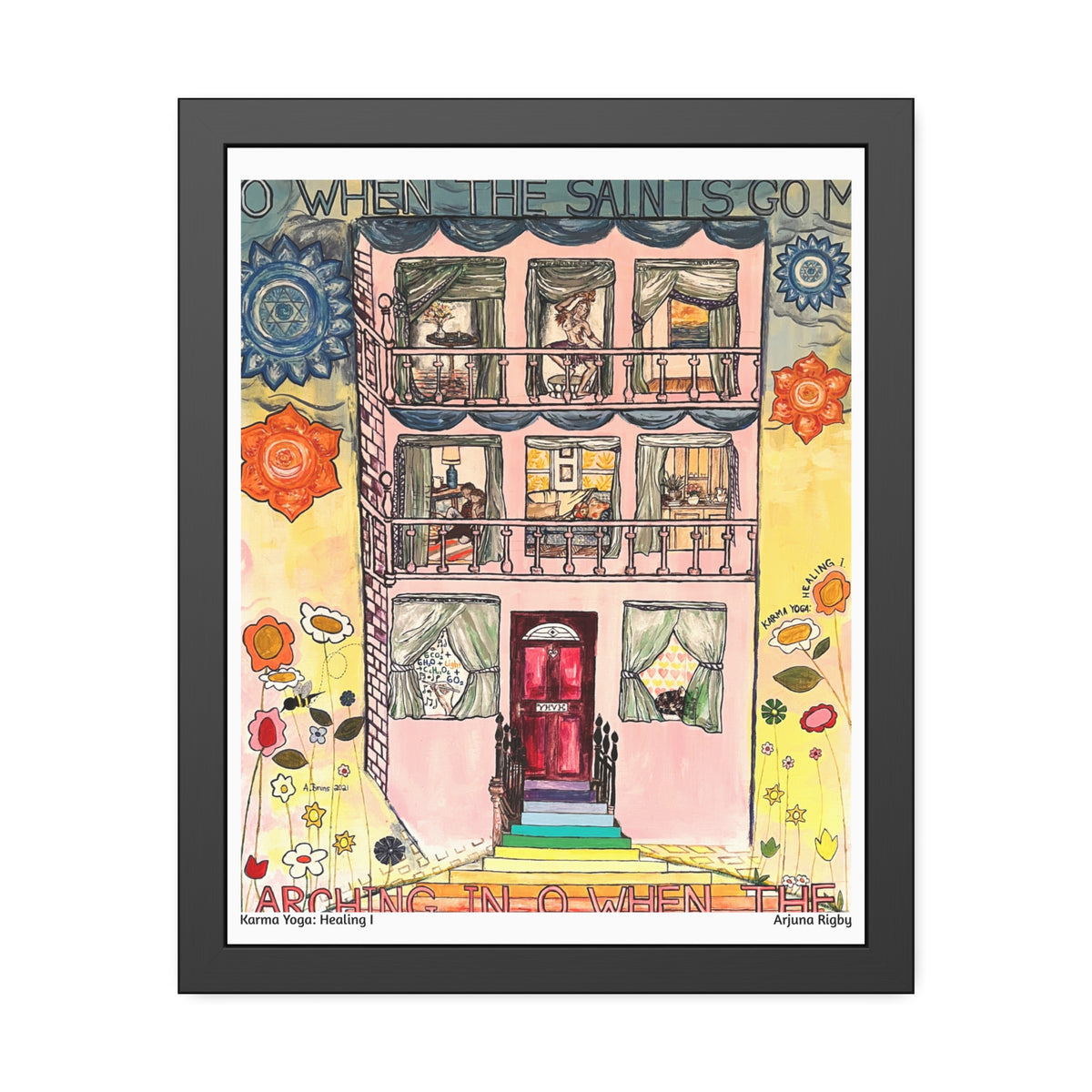 Karma Yoga: Healing I Framed Fine Art Print - Arjuna Rigby Art and Lifestyle Store