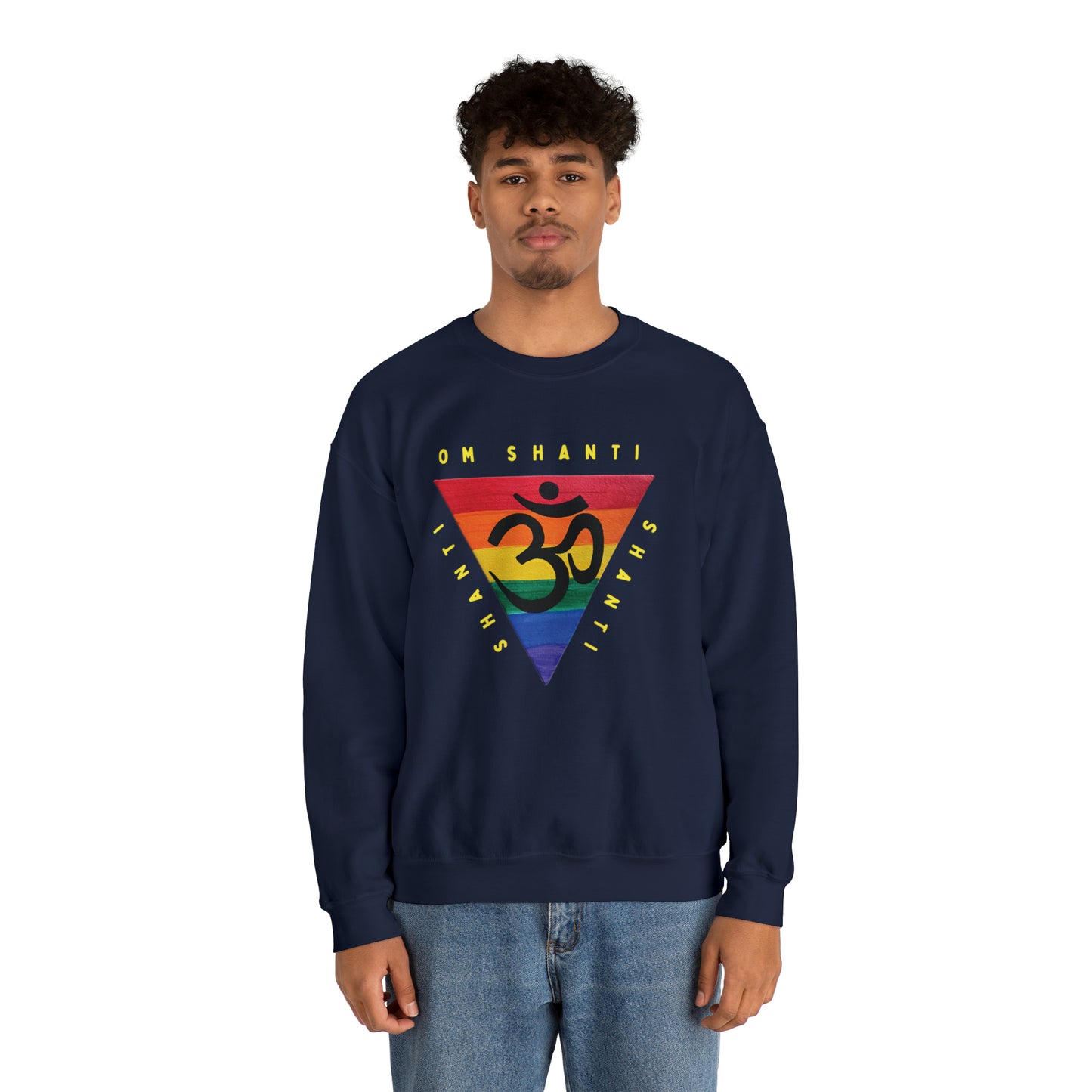 Rainbow Triangle OM Crewneck Sweatshirt