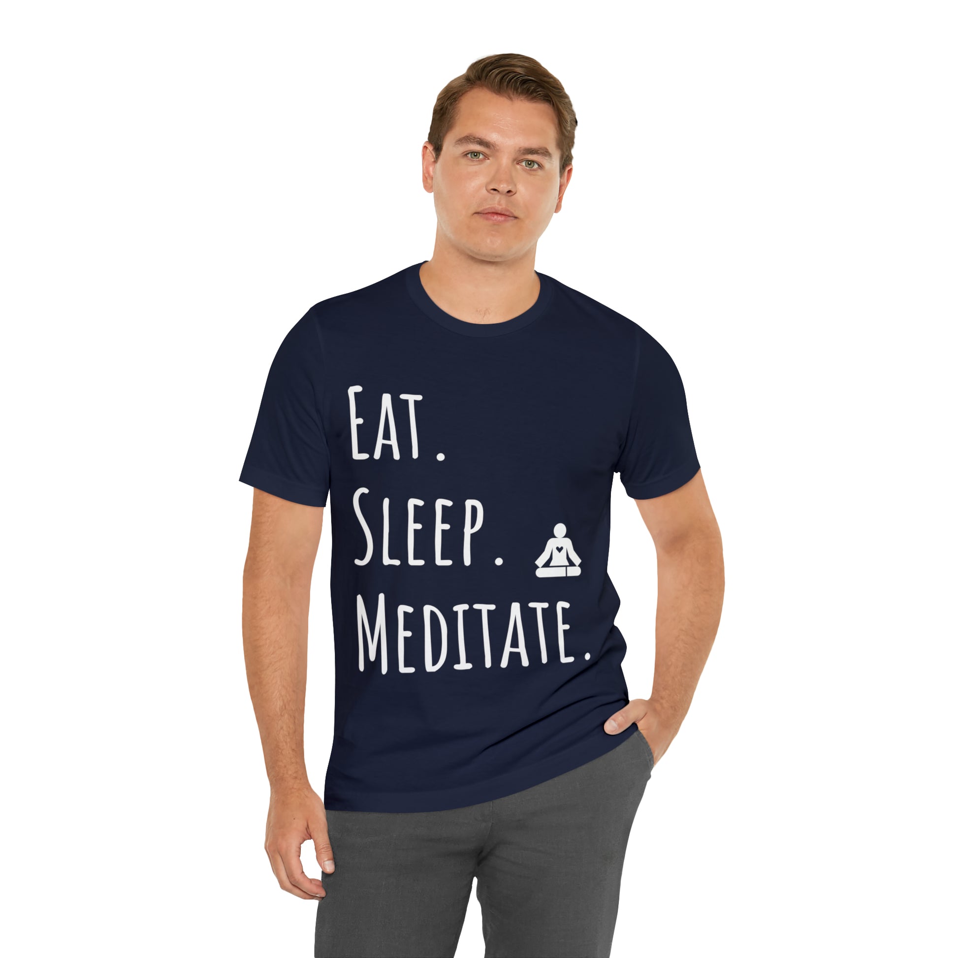 Eat. Sleep. Meditate. T-Shirt - Arjuna Rigby Art and Lifestyle Store