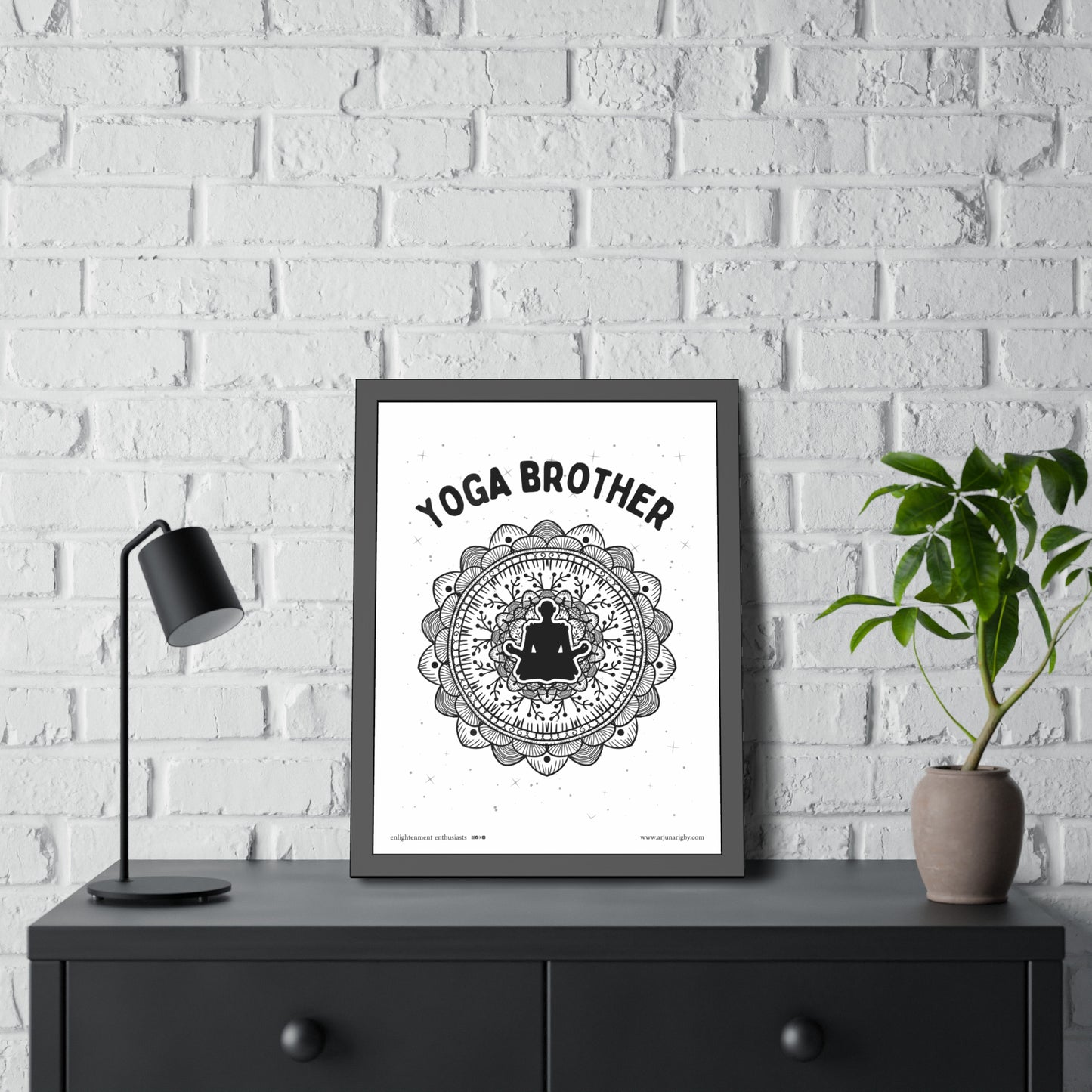 Yoga Brother Framed Fine Art Posters