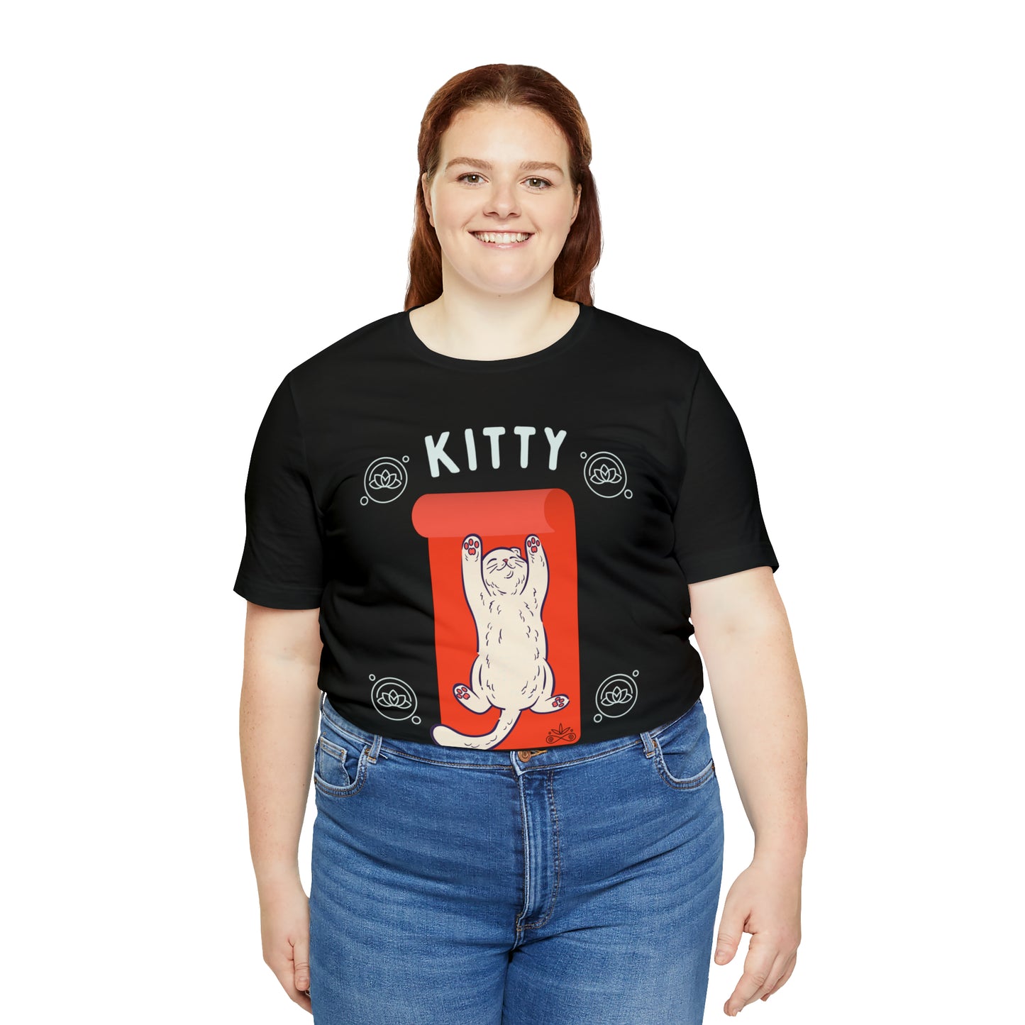 Kitty Savasana - Classic T-Shirt - Arjuna Rigby Art and Lifestyle Store