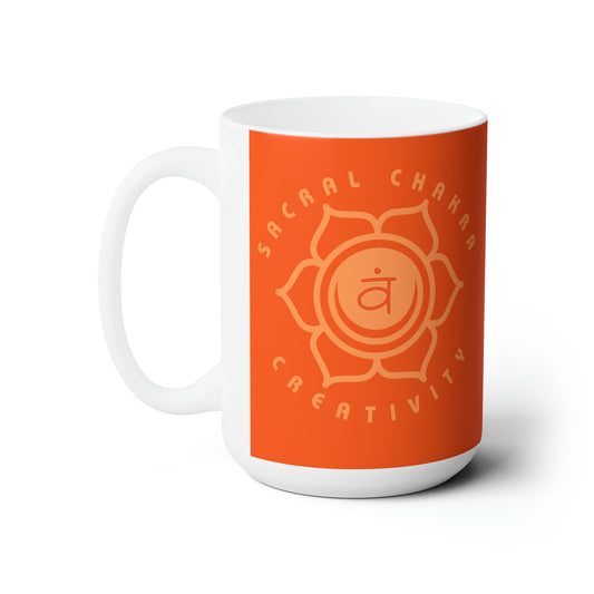 Sacral Chakra Large Ceramic Mug - Arjuna Rigby Art and Lifestyle Store