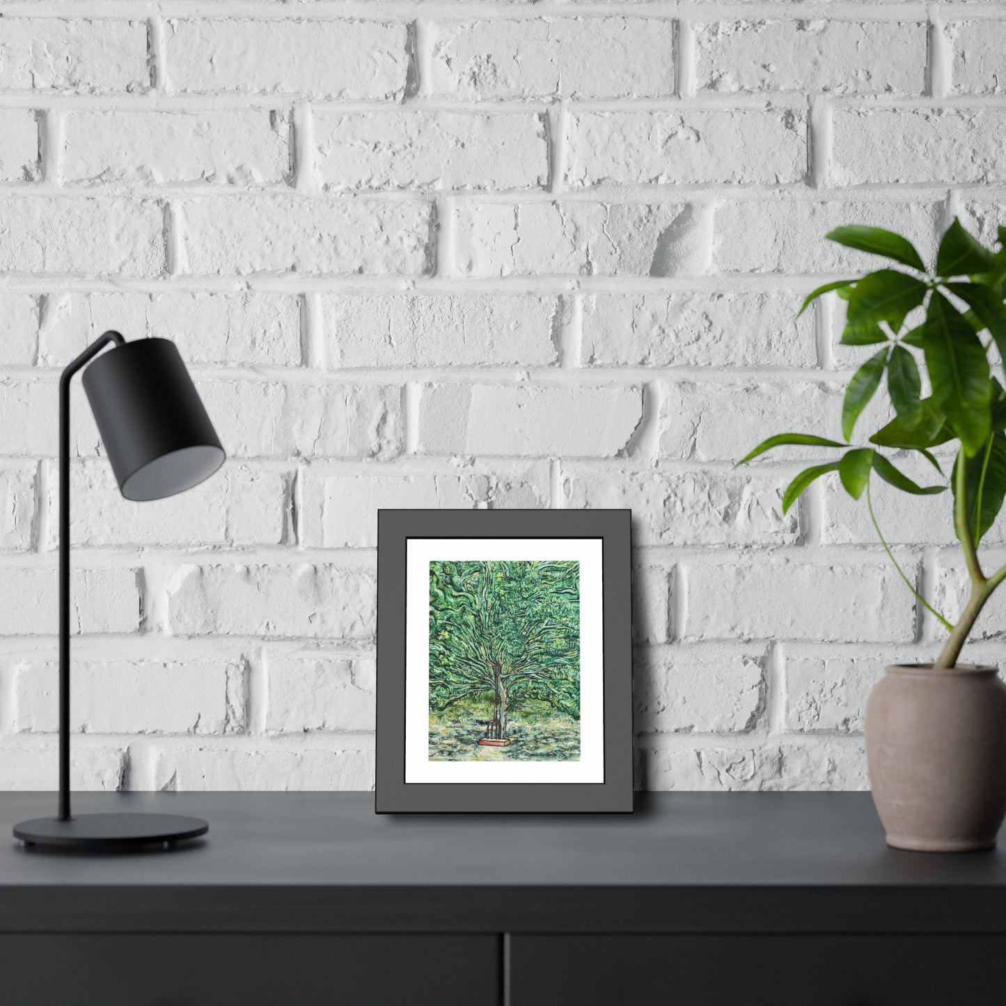 The Pear Tree or Dennis's Pitchfork Framed Fine Art Print