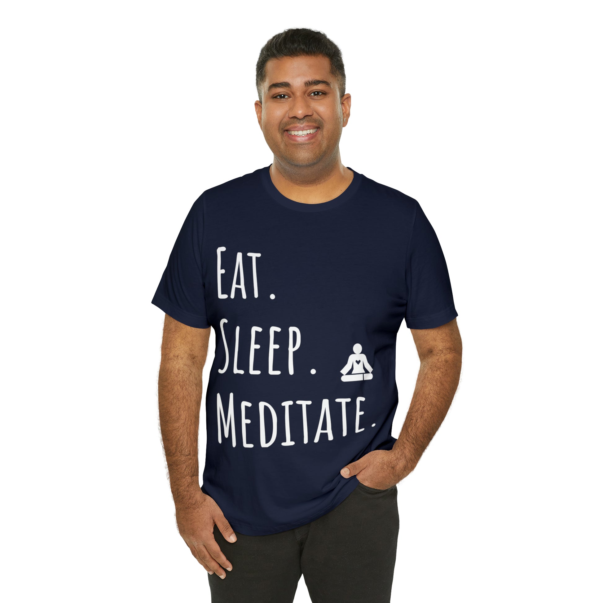 Eat. Sleep. Meditate. T-Shirt - Arjuna Rigby Art and Lifestyle Store