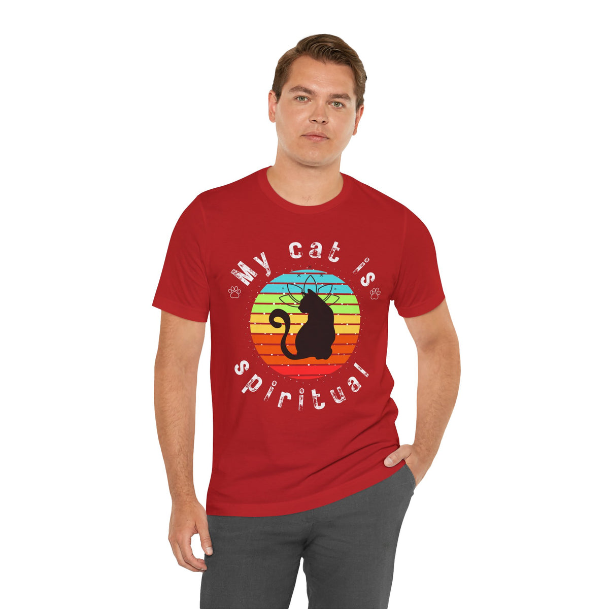 My Cat is Spiritual T-Shirt - Arjuna Rigby Art and Lifestyle Store