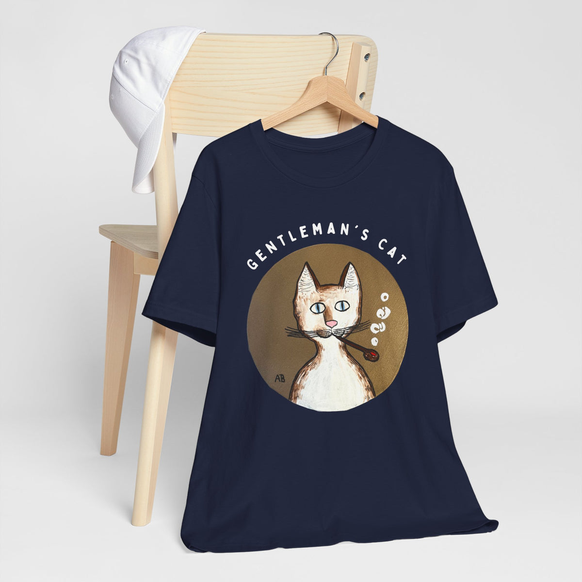 Gentleman's Cat T-Shirt - Arjuna Rigby Art and Lifestyle Store