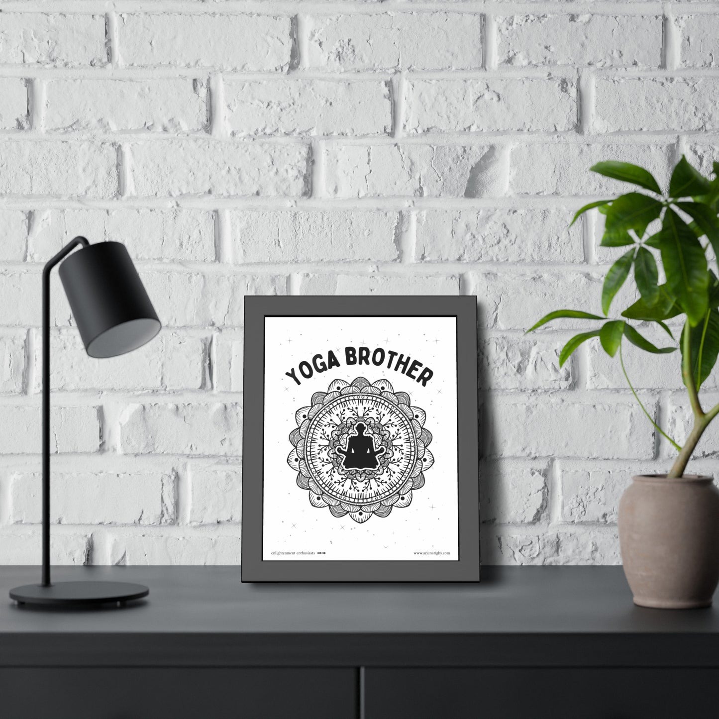 Yoga Brother Framed Fine Art Posters