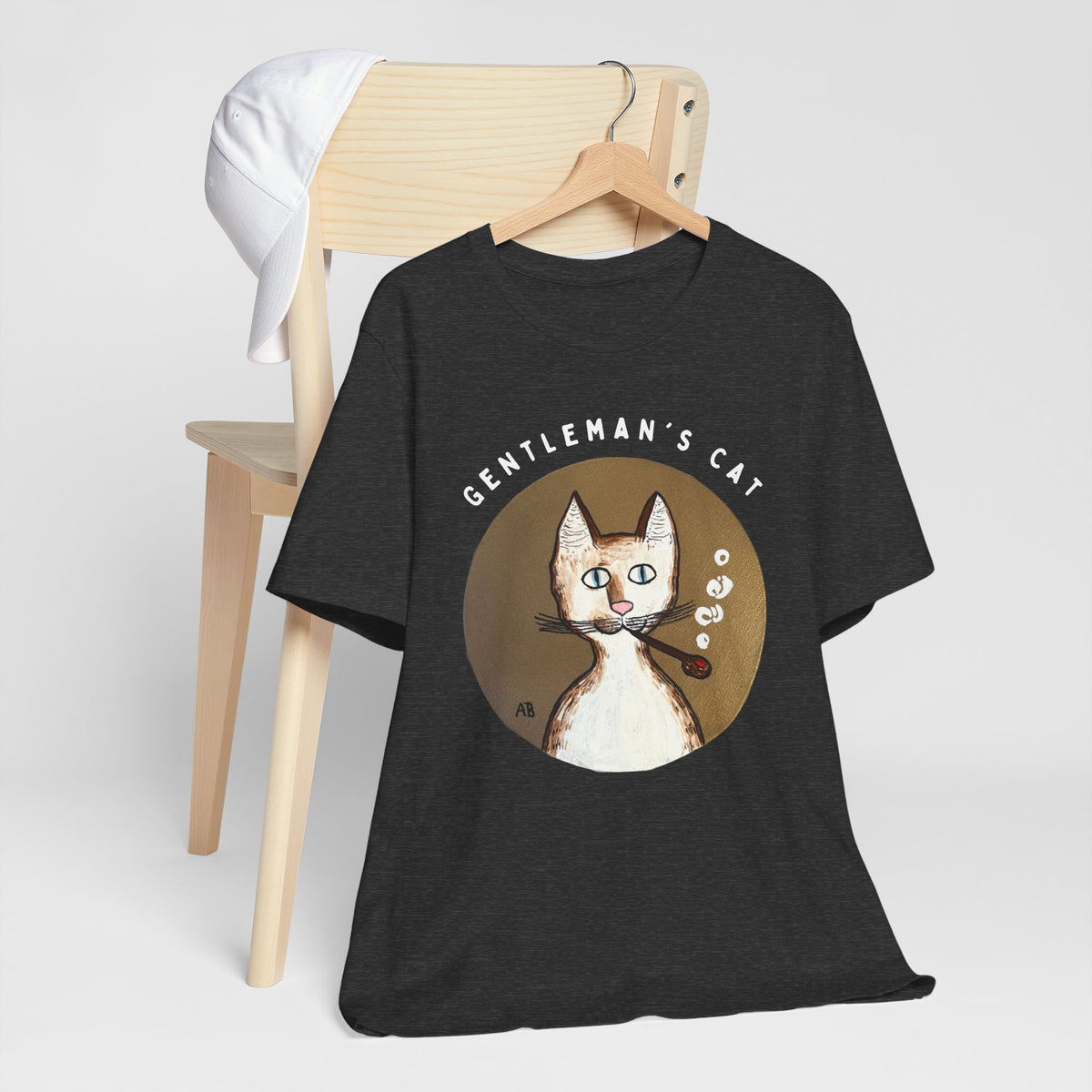 Gentleman's Cat T-Shirt - Arjuna Rigby Art and Lifestyle Store