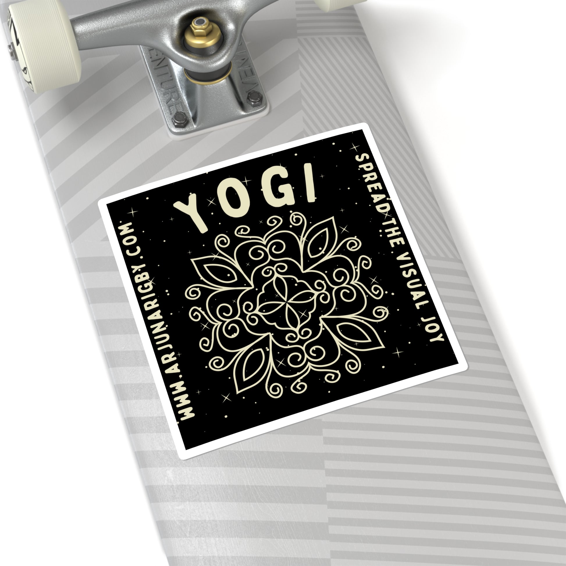 Yogi Sticker (Black) - Arjuna Rigby Art and Lifestyle Store