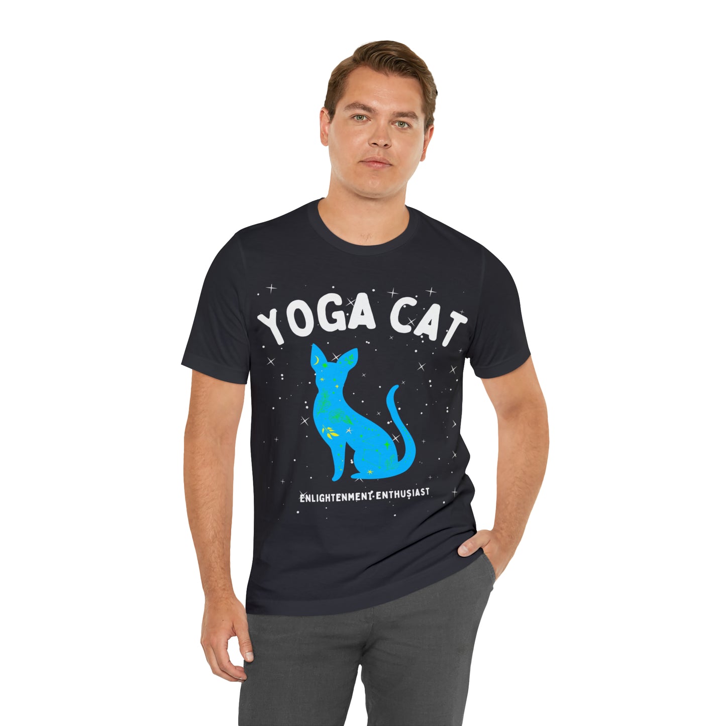 Yoga Cat T-Shirt - Arjuna Rigby Art and Lifestyle Store
