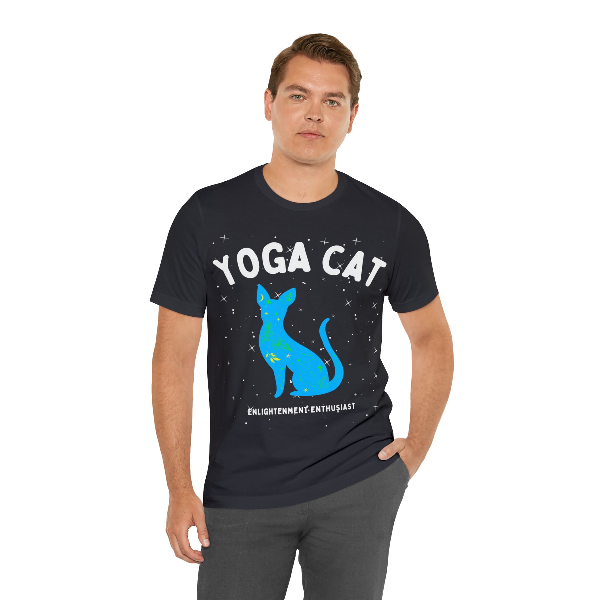 Yoga Cat T-Shirt - Arjuna Rigby Art and Lifestyle Store