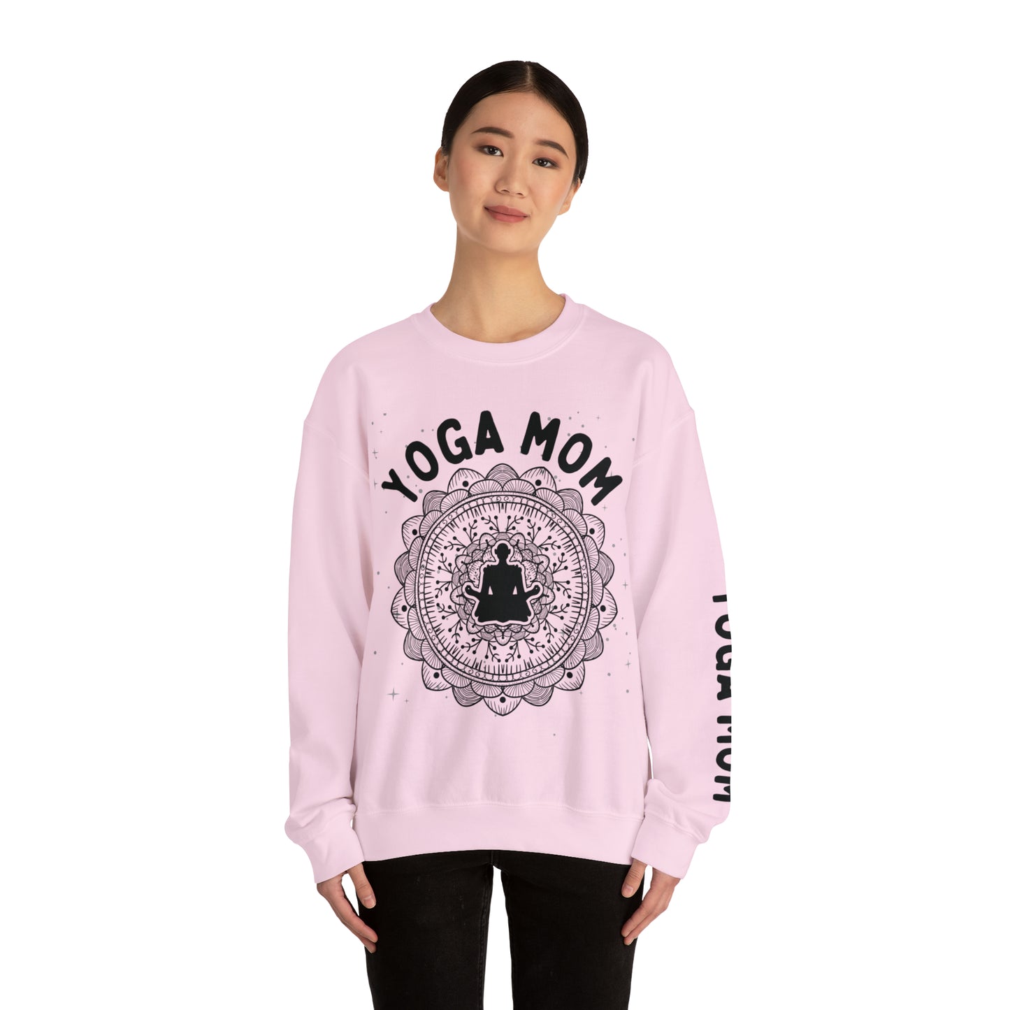 Yoga Mom Crewneck Sweatshirt - Arjuna Rigby Art and Lifestyle Store