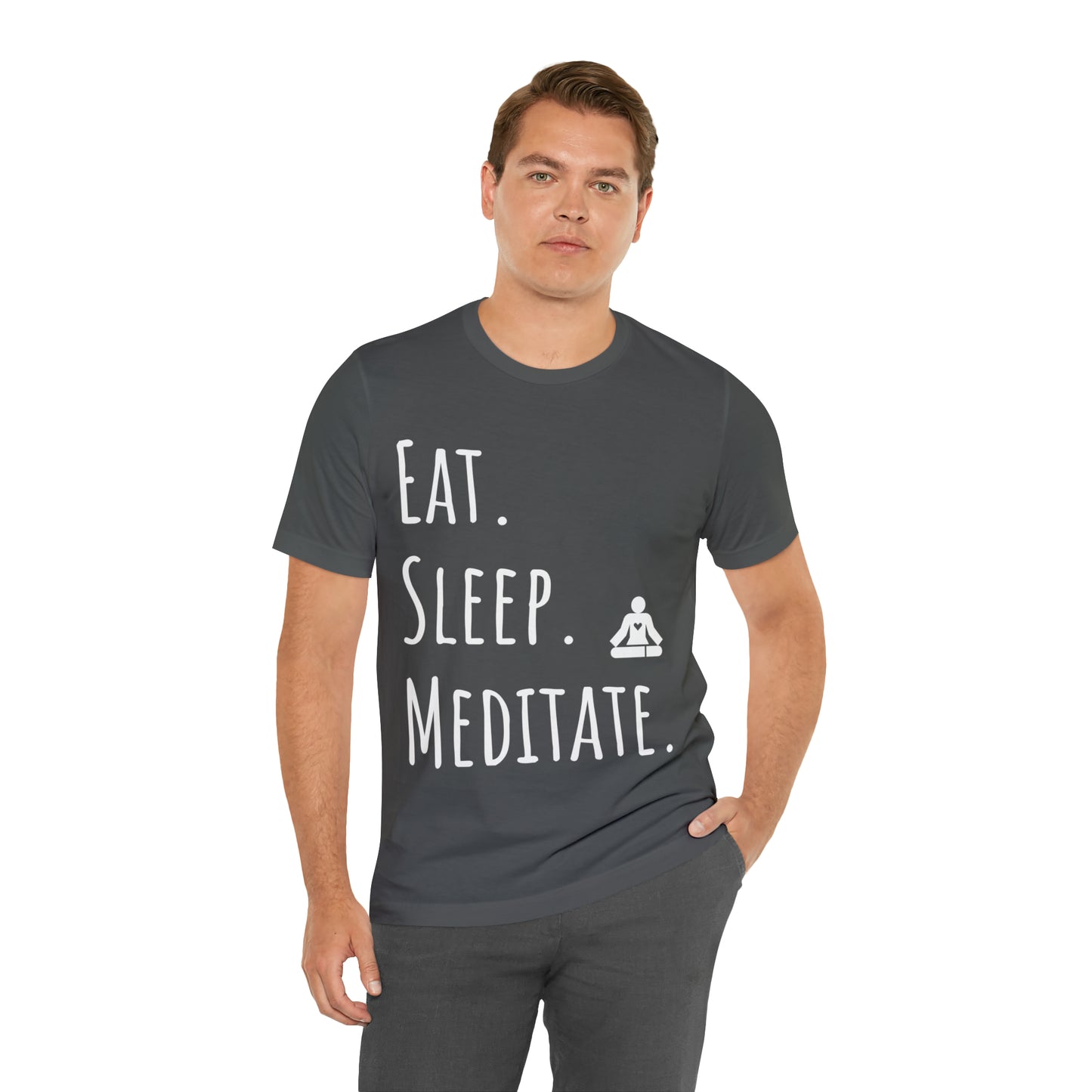 Eat. Sleep. Meditate. T-Shirt - Arjuna Rigby Art and Lifestyle Store
