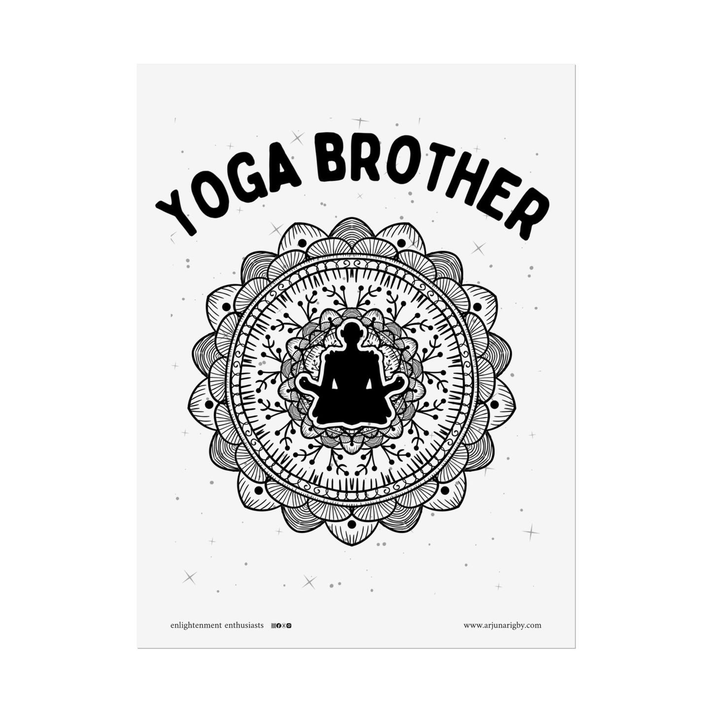 Yoga Brother Rolled Fine Art Print