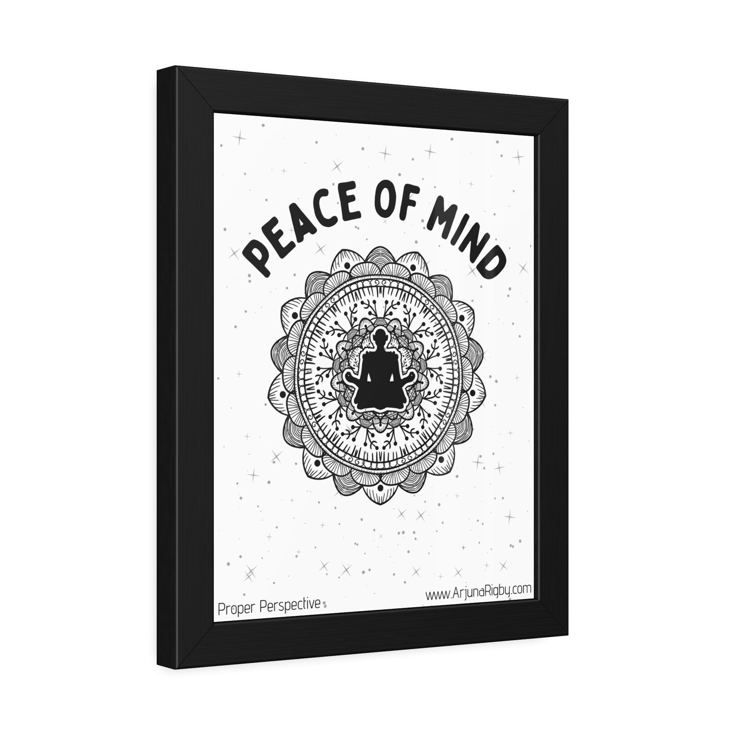 Peace of Mind Framed Fine Art Print white background