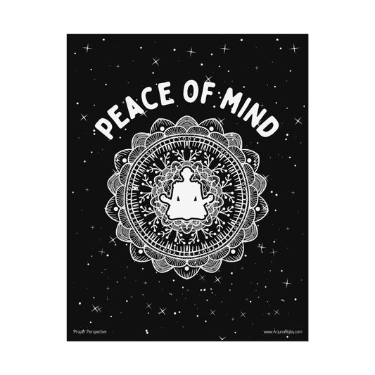 Peace of Mind Fine Art Poster black background