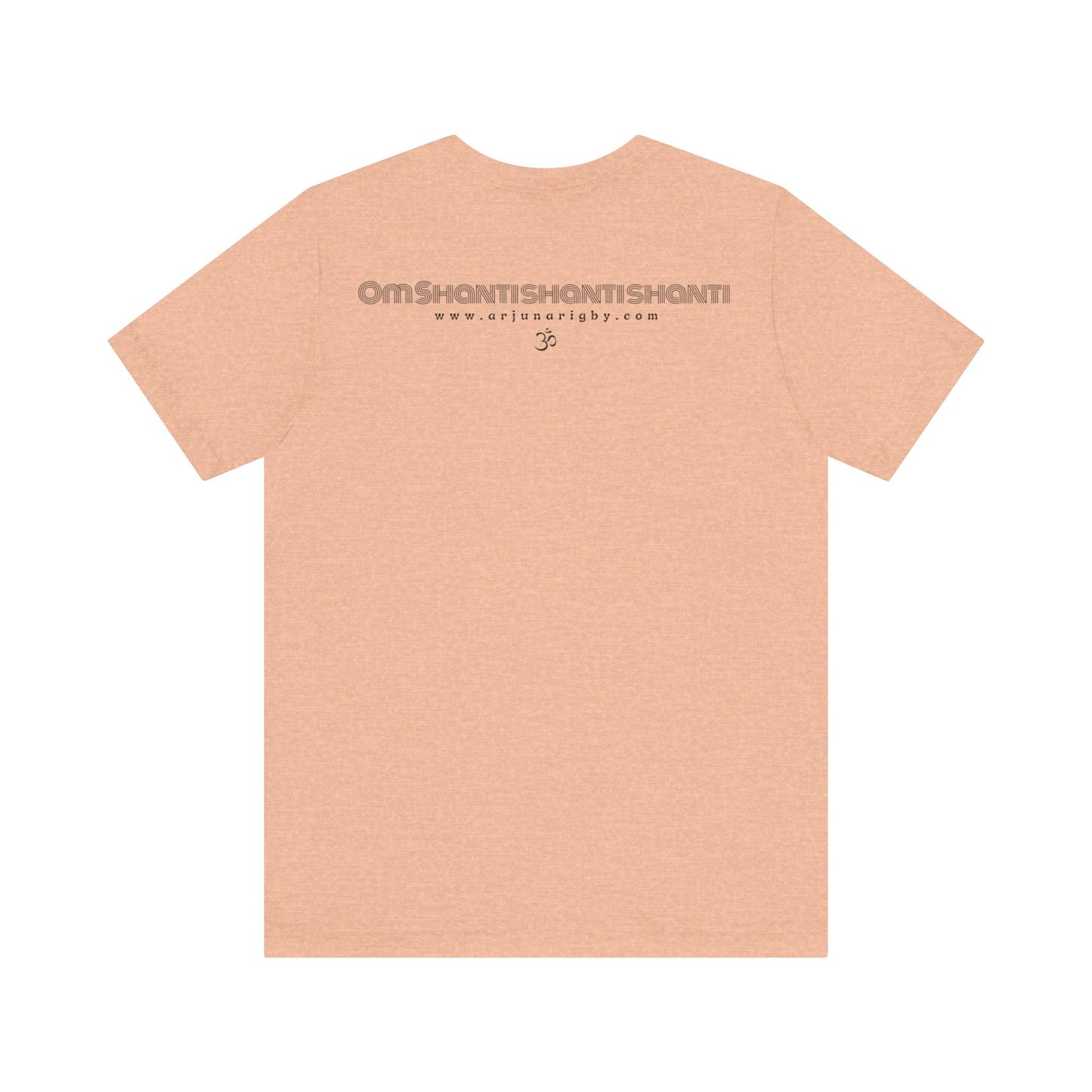 Om Shanti Shanti Shanti T-Shirt - Arjuna Rigby Art and Lifestyle Store