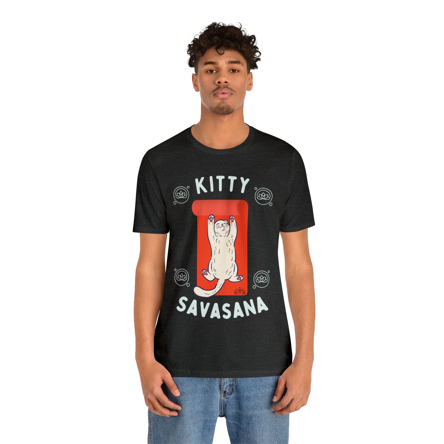Kitty Savasana - Classic T-Shirt - Arjuna Rigby Art and Lifestyle Store