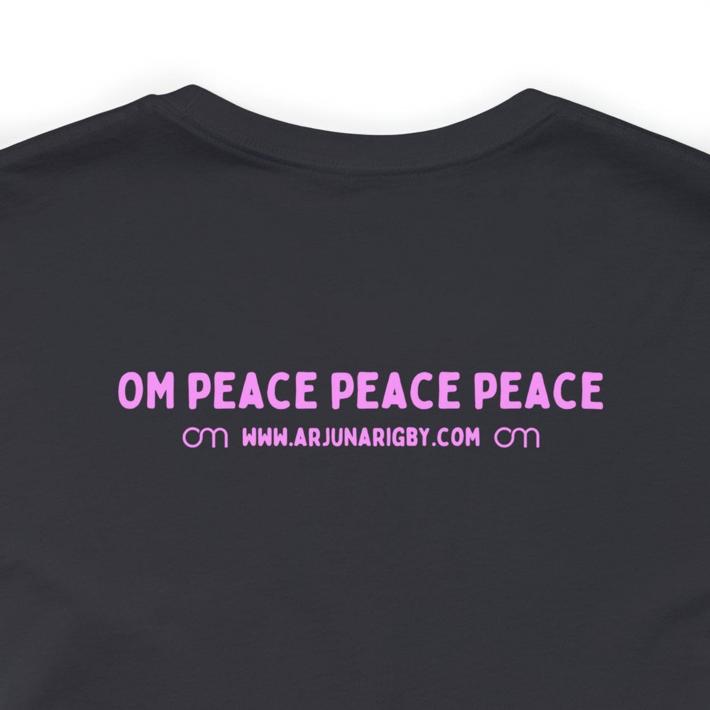 Pink Triangle OM T-Shirt - Arjuna Rigby Art and Lifestyle Store