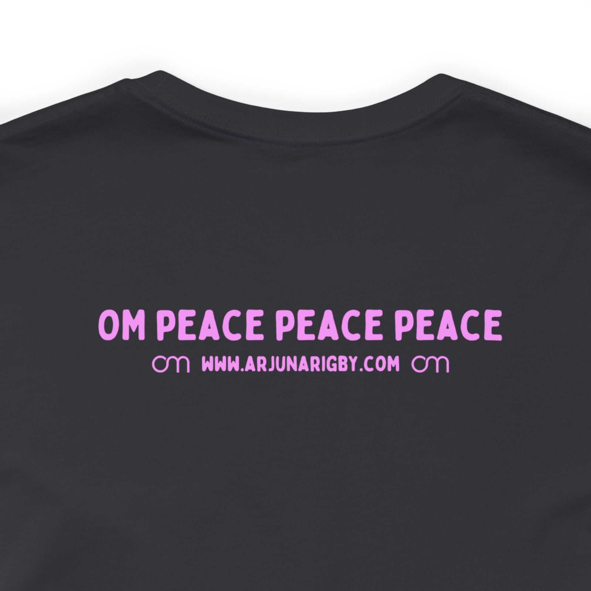 Pink Triangle OM T-Shirt - Arjuna Rigby Art and Lifestyle Store