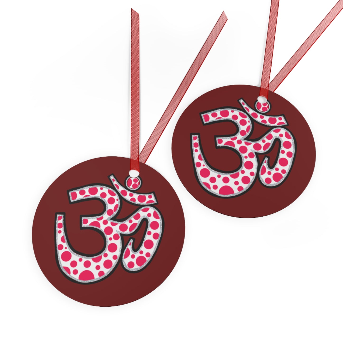 Polka Dot Om Ornament