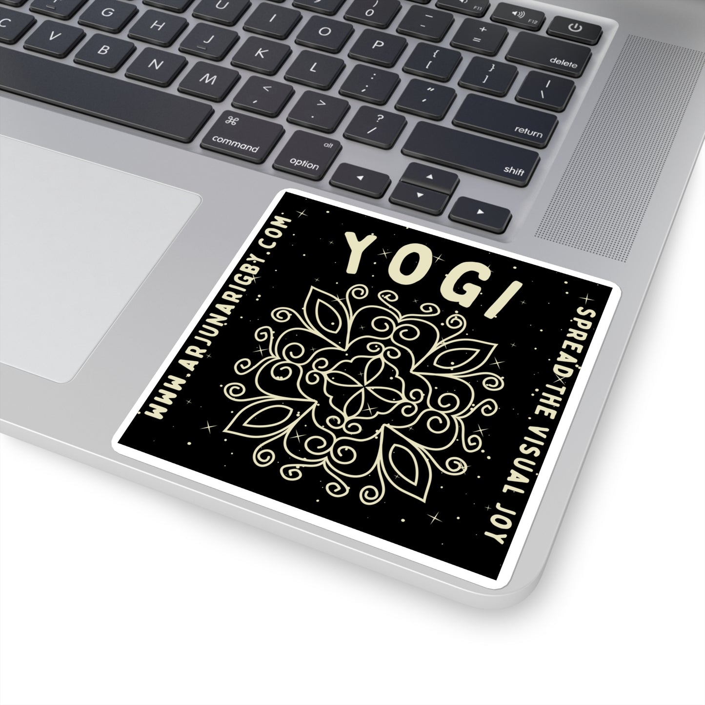 Yogi Sticker (Black) - Arjuna Rigby Art and Lifestyle Store