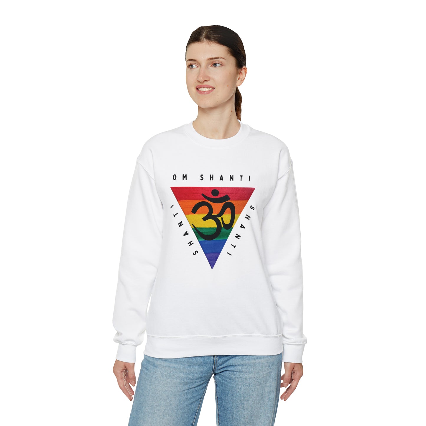 Rainbow Triangle OM Crewneck Sweatshirt
