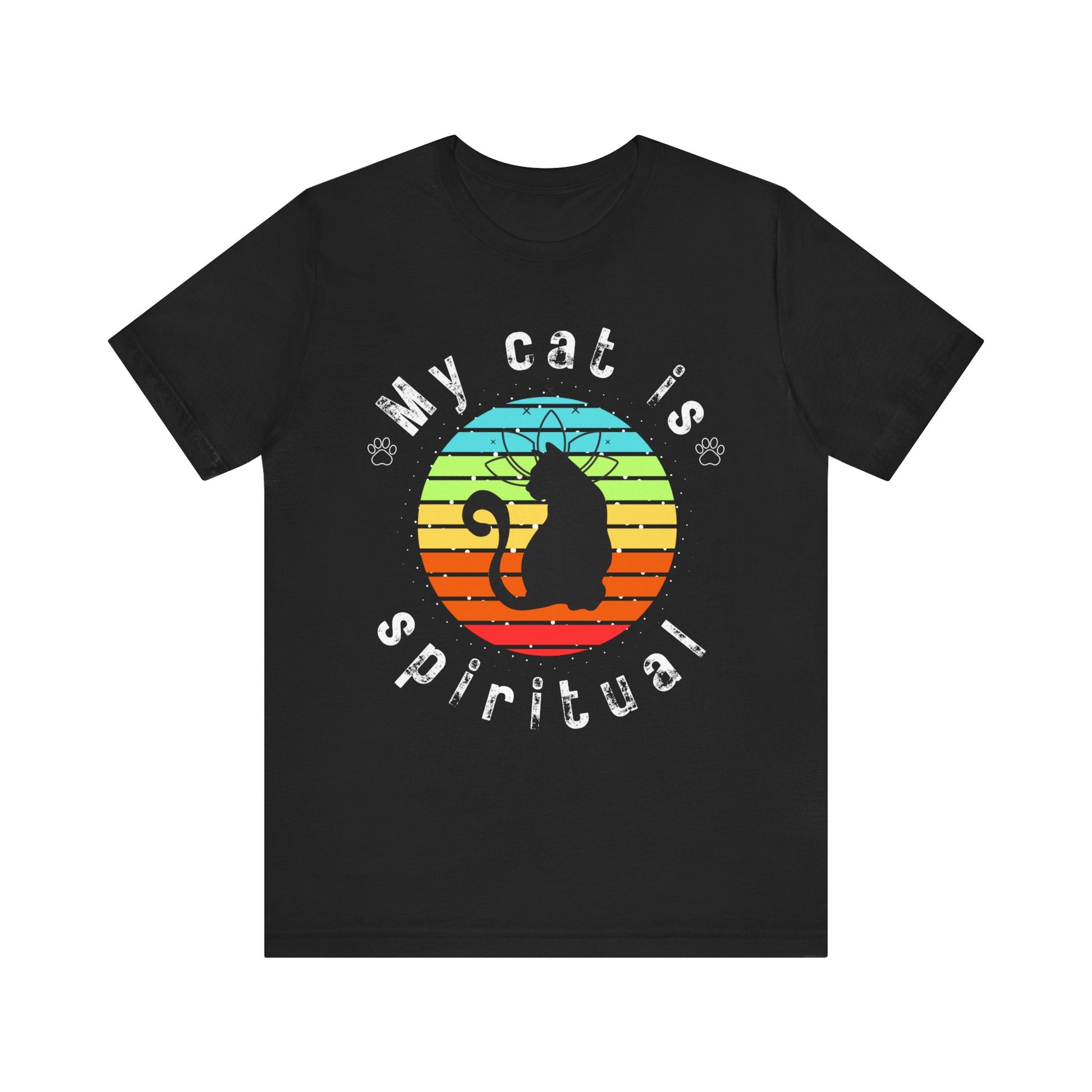 My Cat is Spiritual T-Shirt - Arjuna Rigby Art and Lifestyle Store