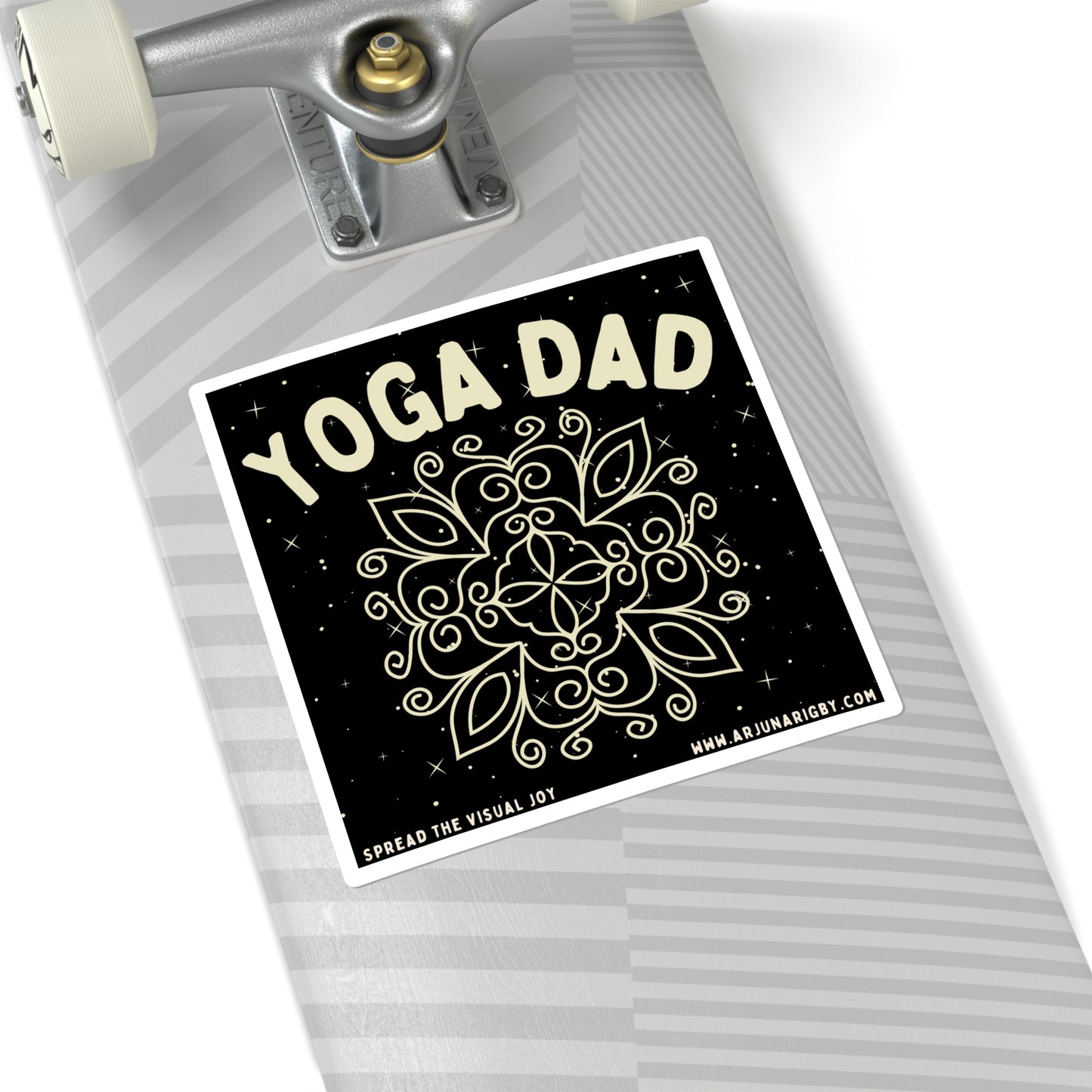 Yoga Dad Sticker - Arjuna Rigby Art and Lifestyle Store