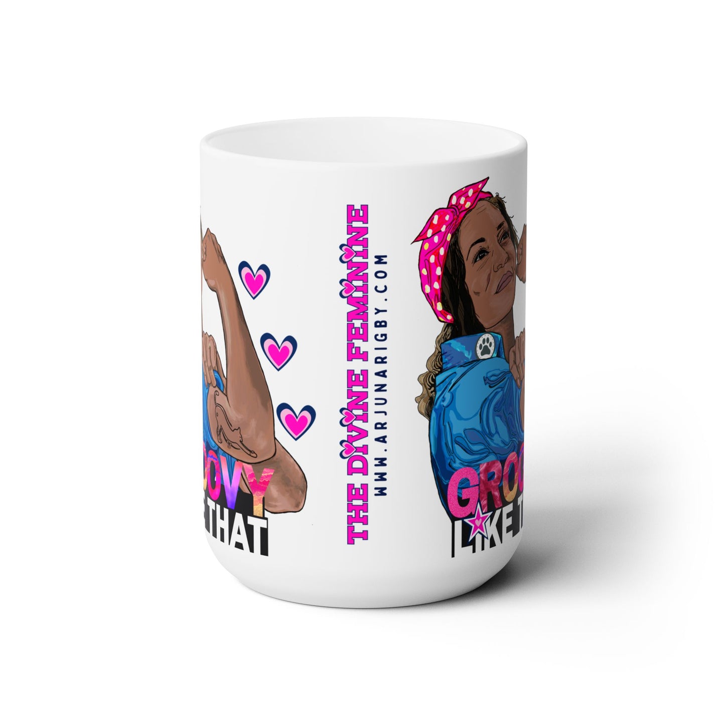 Groovy Like That: The Divine Feminine Large Ceramic Mug
