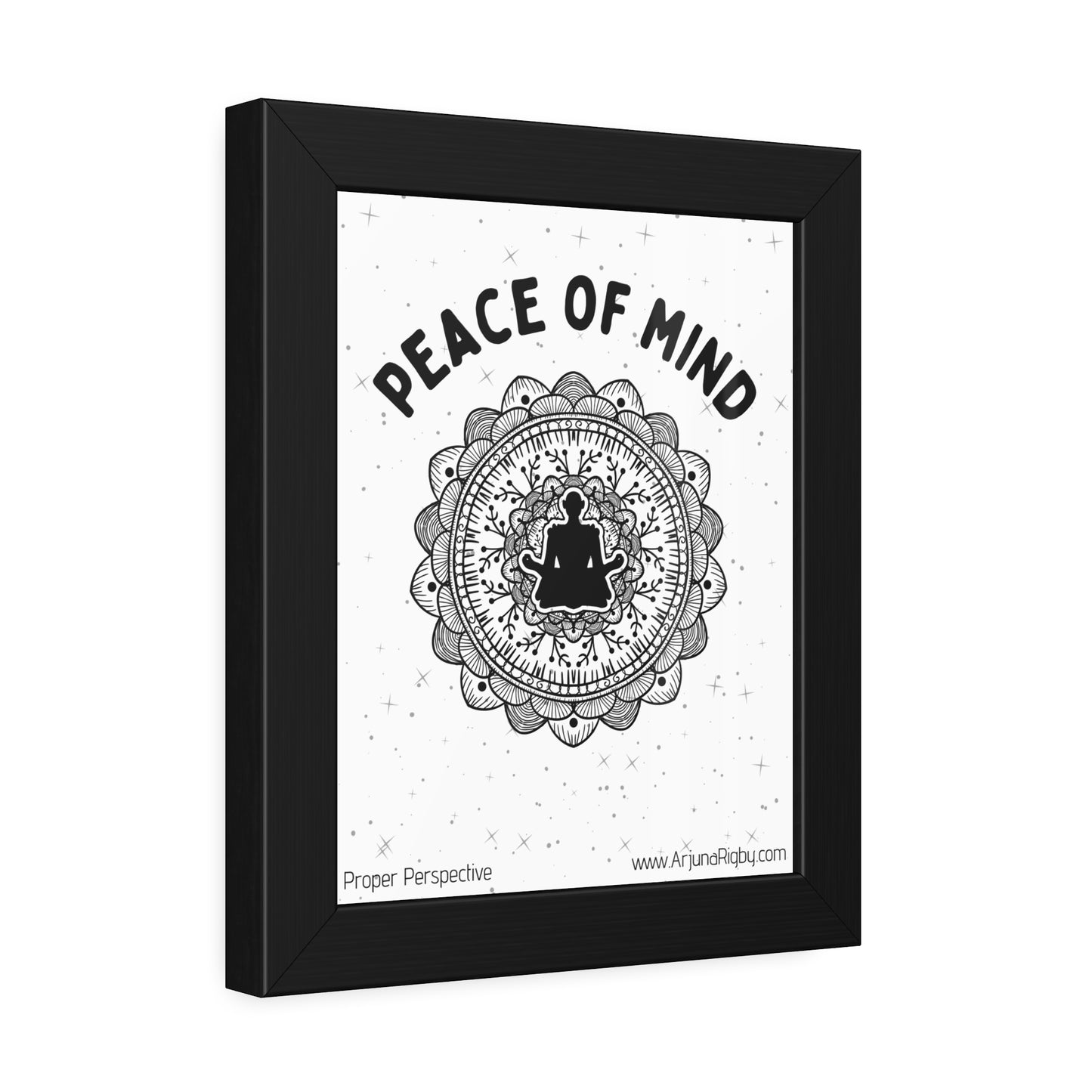 Peace of Mind Framed Fine Art Print white background