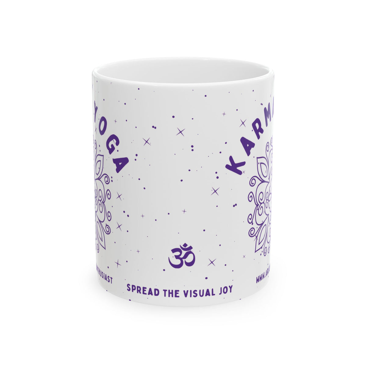 Karma Yoga Ceramic Mug - Arjuna Rigby Art and Lifestyle Store