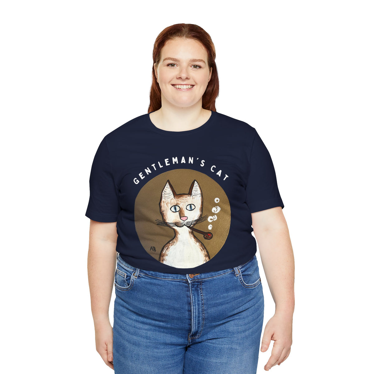 Gentleman's Cat T-Shirt - Arjuna Rigby Art and Lifestyle Store