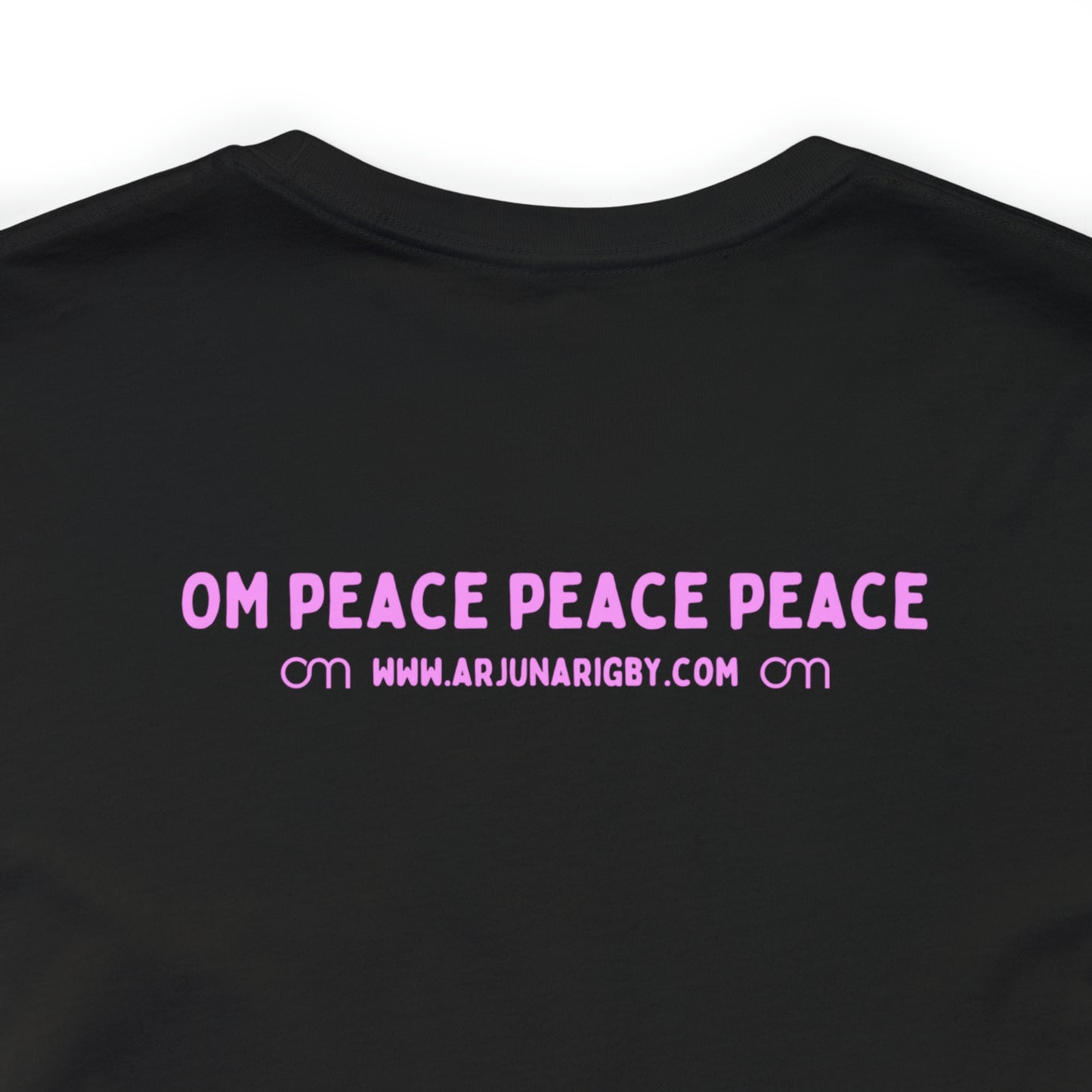 Pink Triangle OM T-Shirt - Arjuna Rigby Art and Lifestyle Store