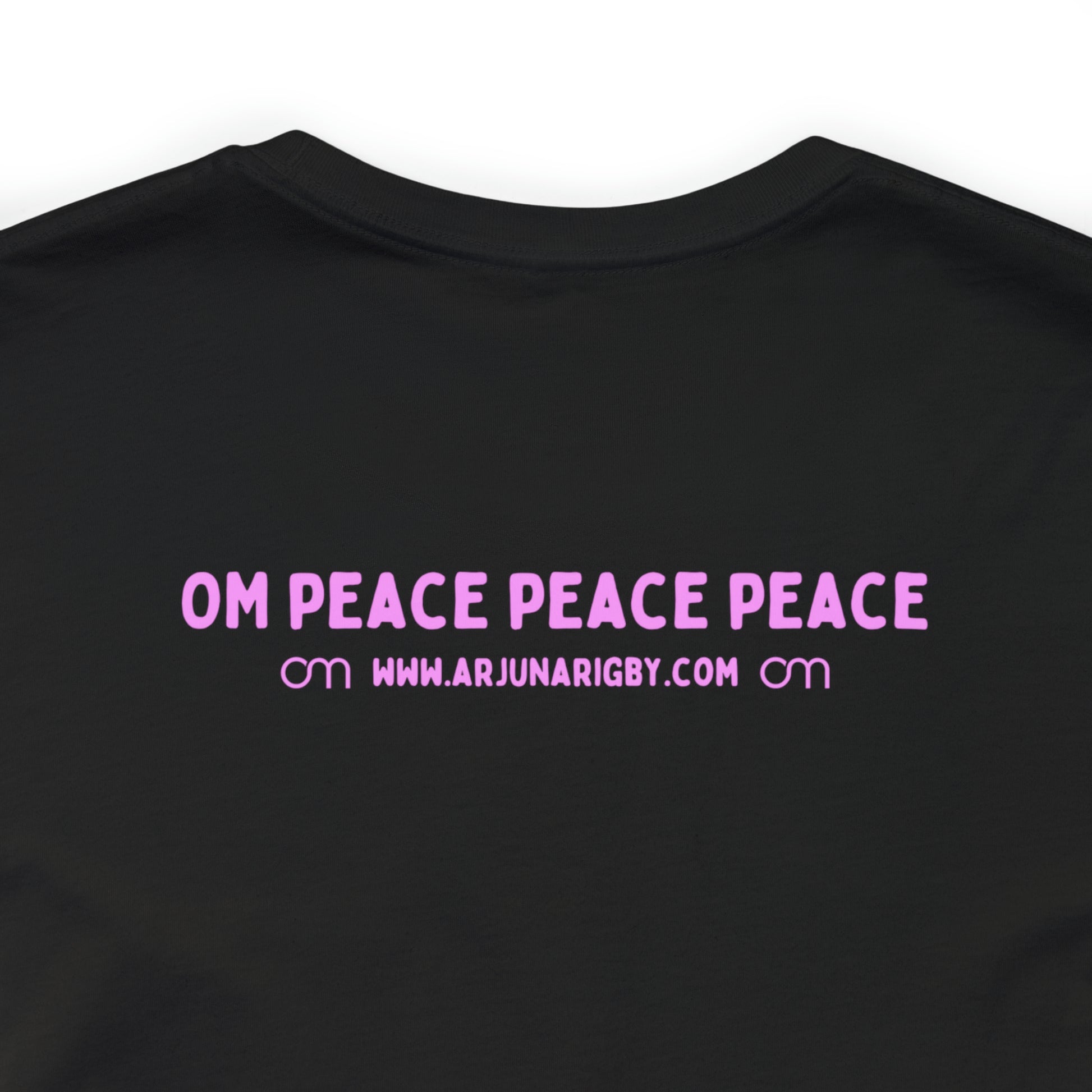 Pink Triangle OM T-Shirt - Arjuna Rigby Art and Lifestyle Store