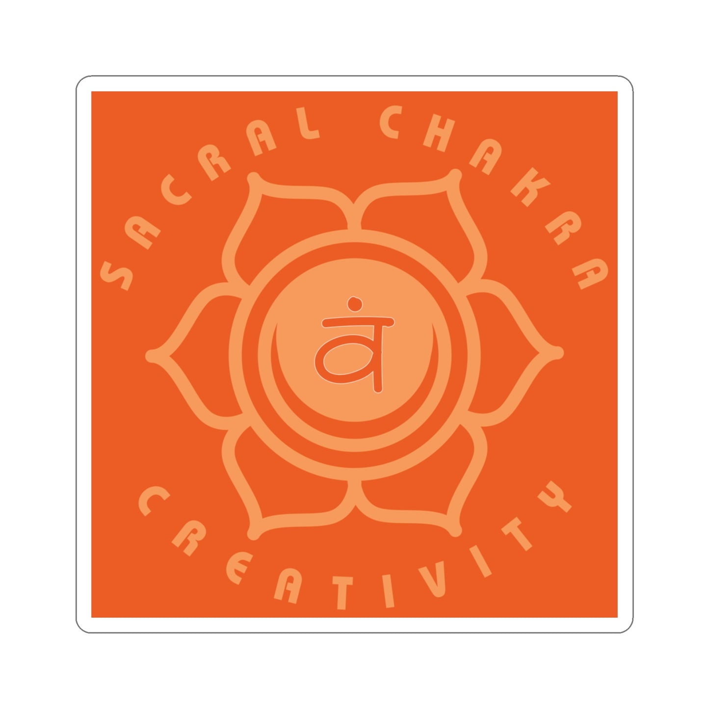 Sacral Chakra Sticker - Arjuna Rigby Art and Lifestyle Store