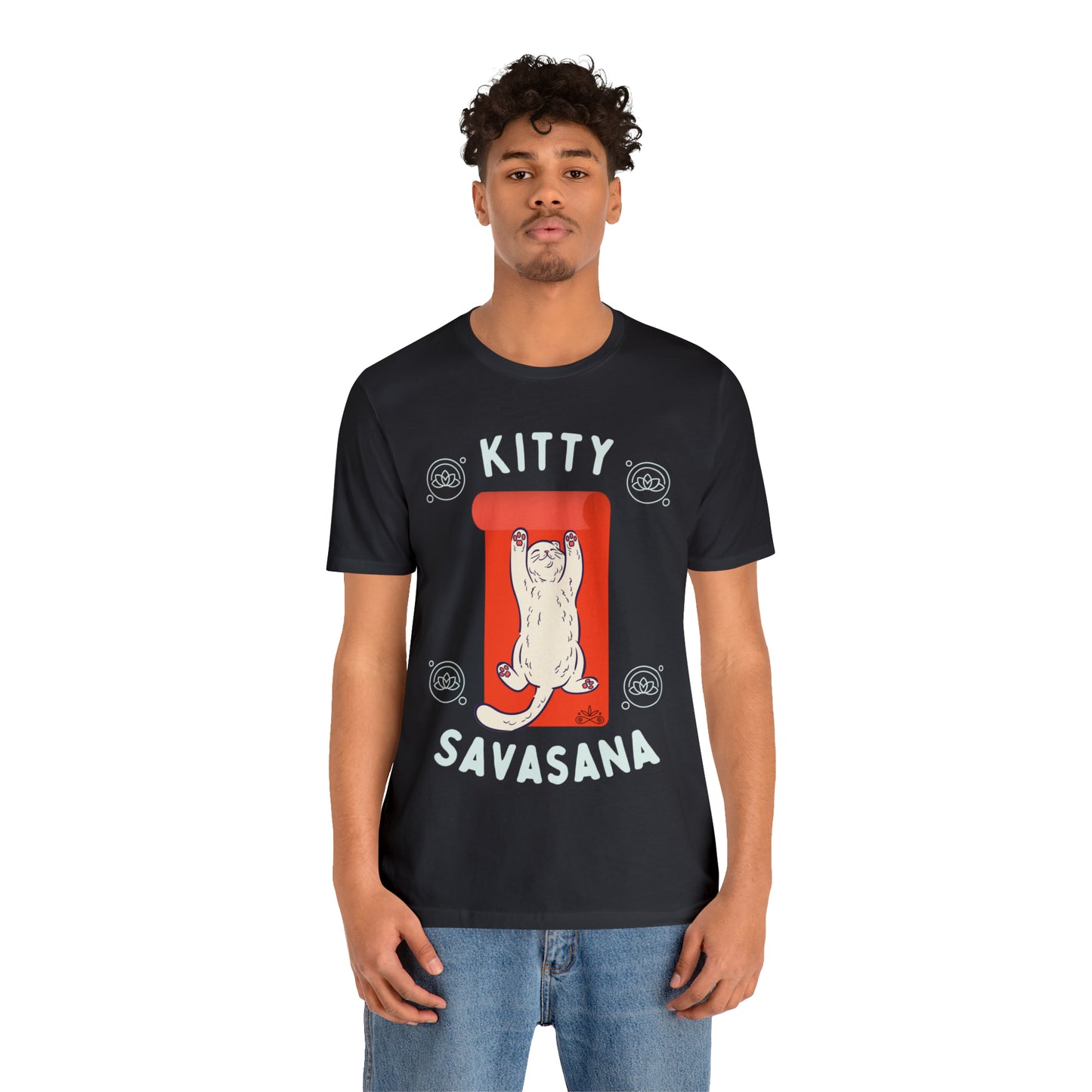 Kitty Savasana - Classic T-Shirt - Arjuna Rigby Art and Lifestyle Store