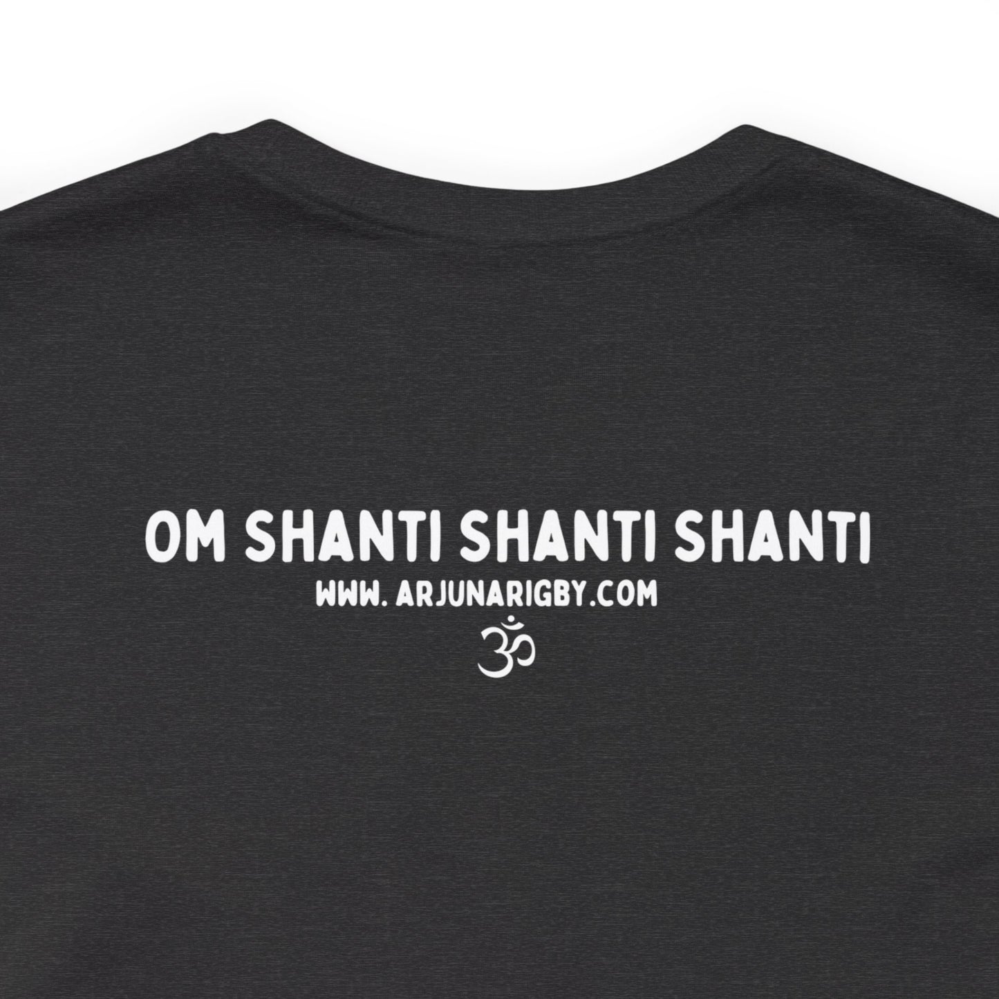 A Little Bit of OM Goes a Long Way T-Shirt - Arjuna Rigby Art and Lifestyle Store