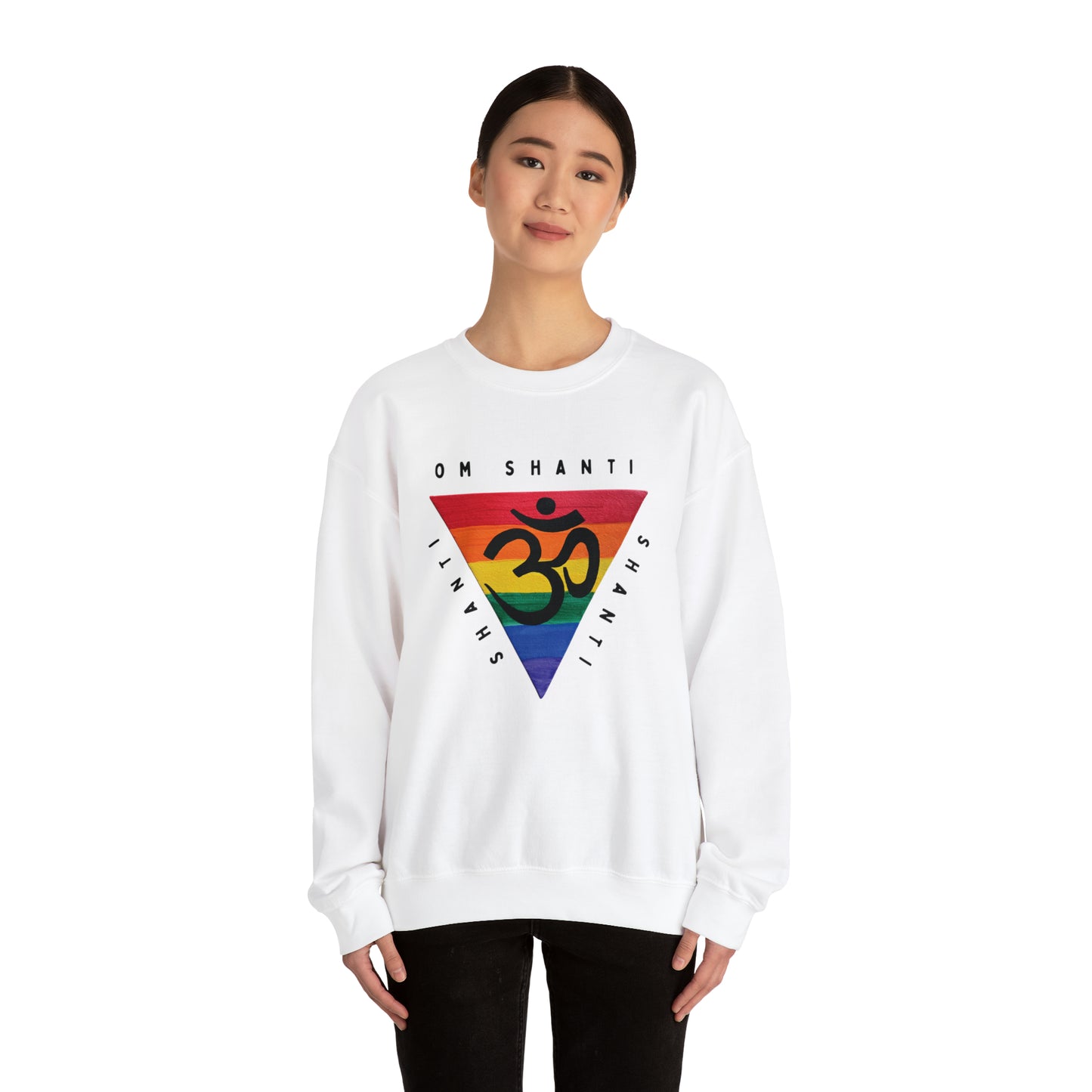 Rainbow Triangle OM Crewneck Sweatshirt