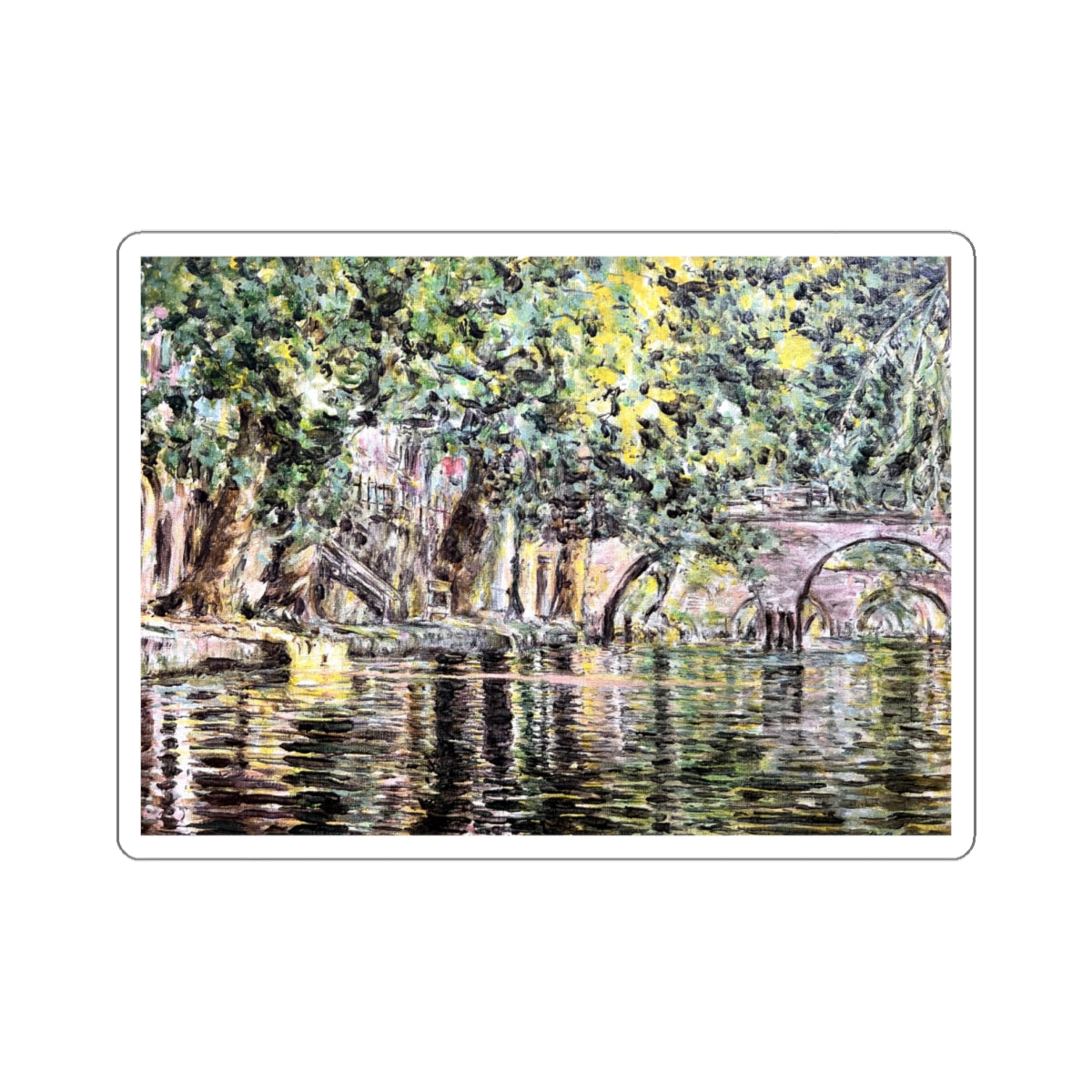 Utrecht Canals Sticker - Arjuna Rigby Art and Lifestyle Store