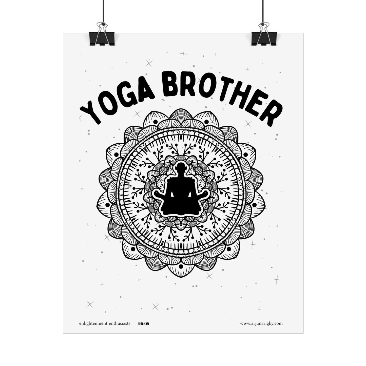 Yoga Brother Rolled Fine Art Print