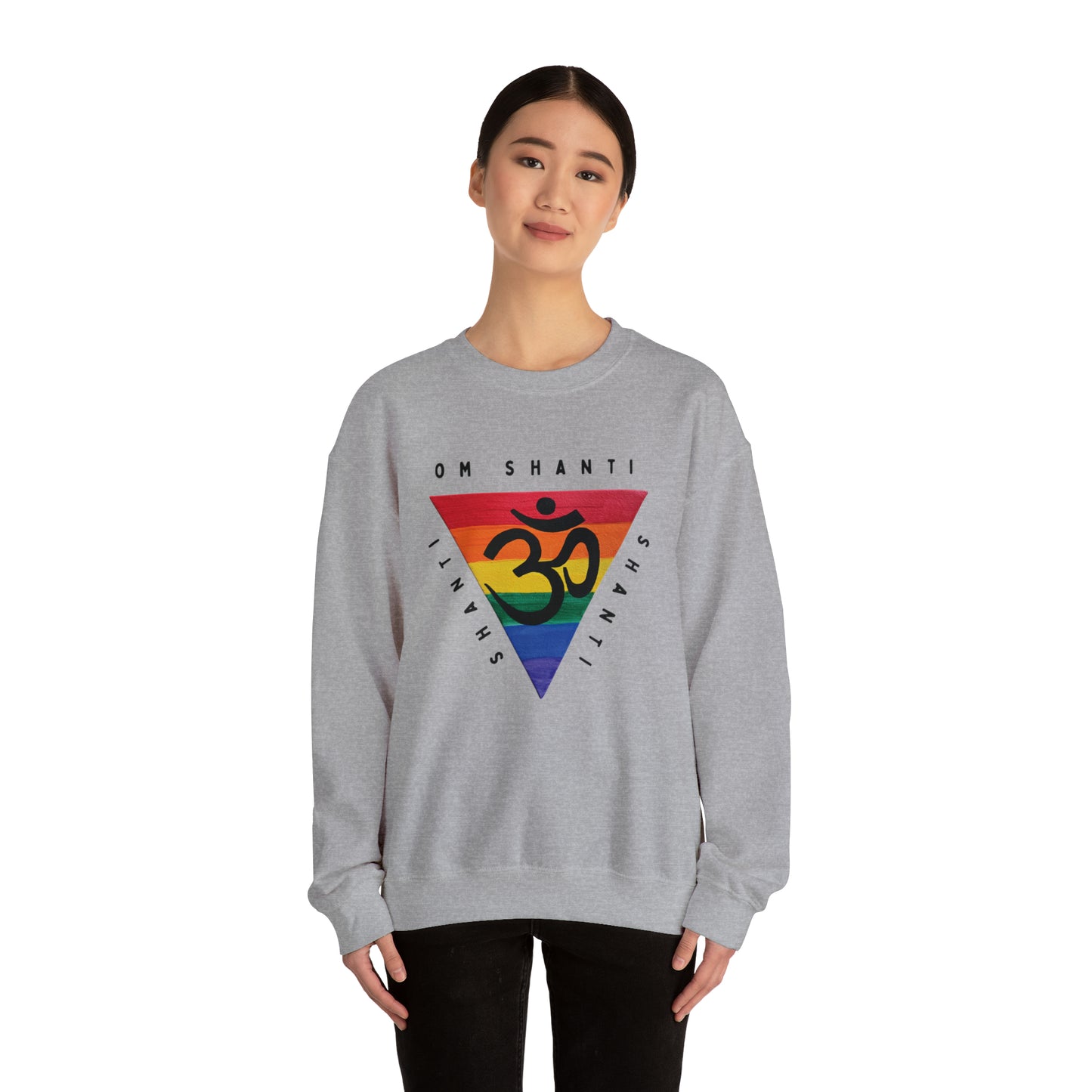 Rainbow Triangle OM Crewneck Sweatshirt