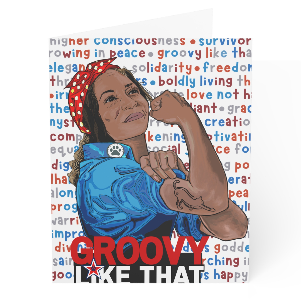 Groovy Greeting Card - Arjuna Rigby Art and Lifestyle Store