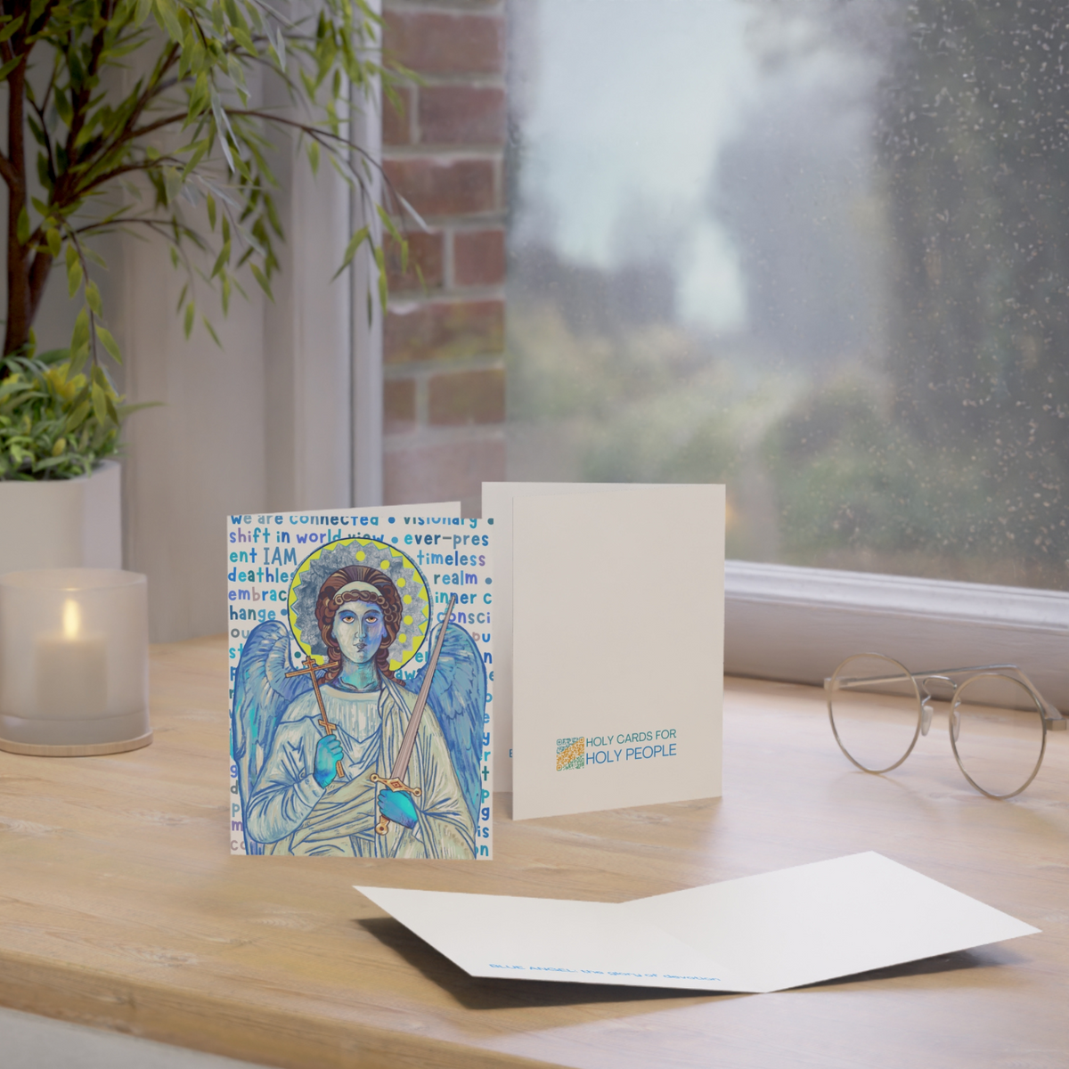 Blue Angel Greeting Card