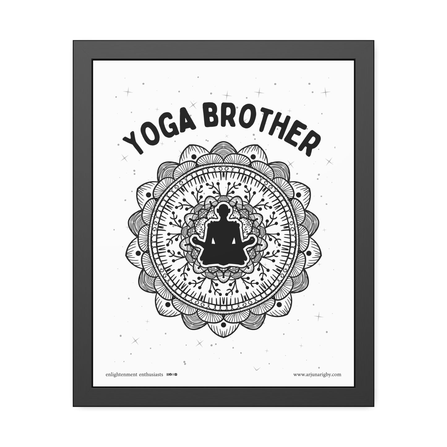 Yoga Brother Framed Fine Art Posters