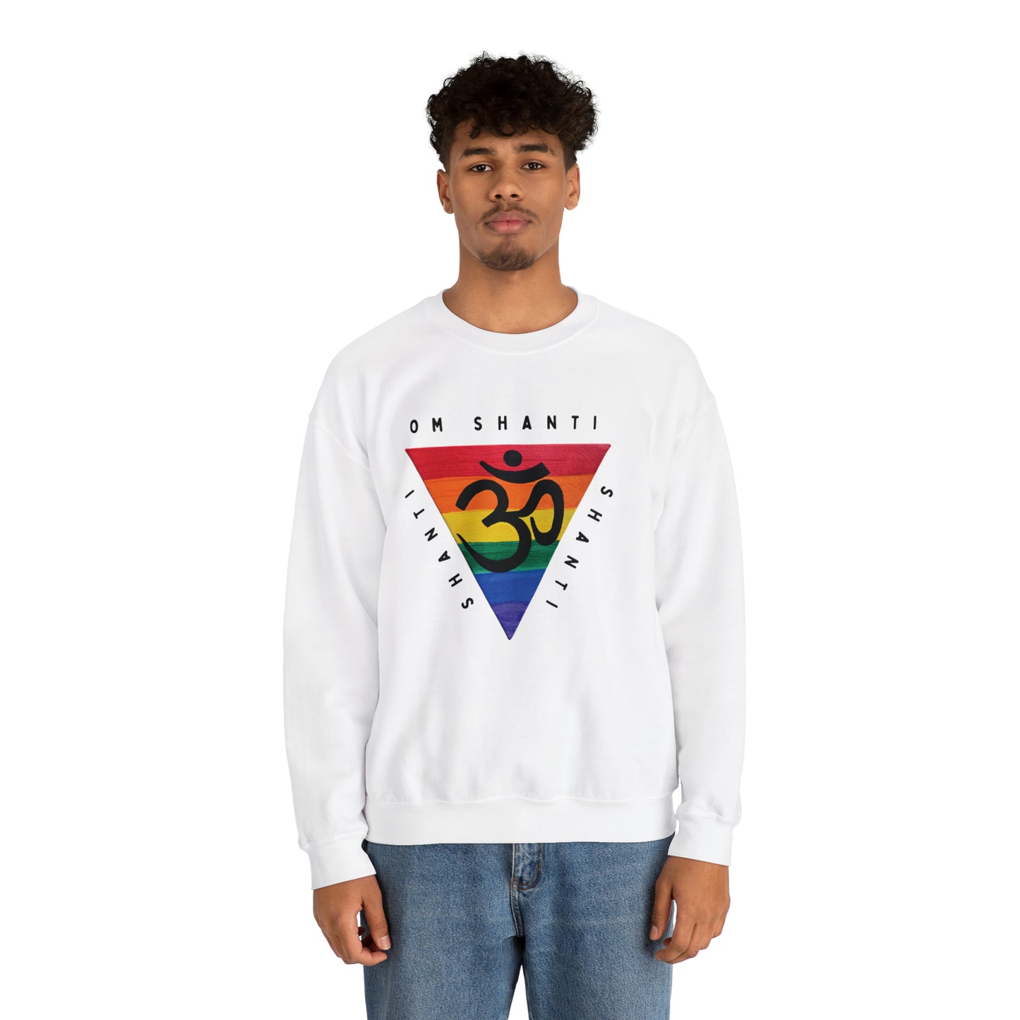 Rainbow Triangle OM Crewneck Sweatshirt