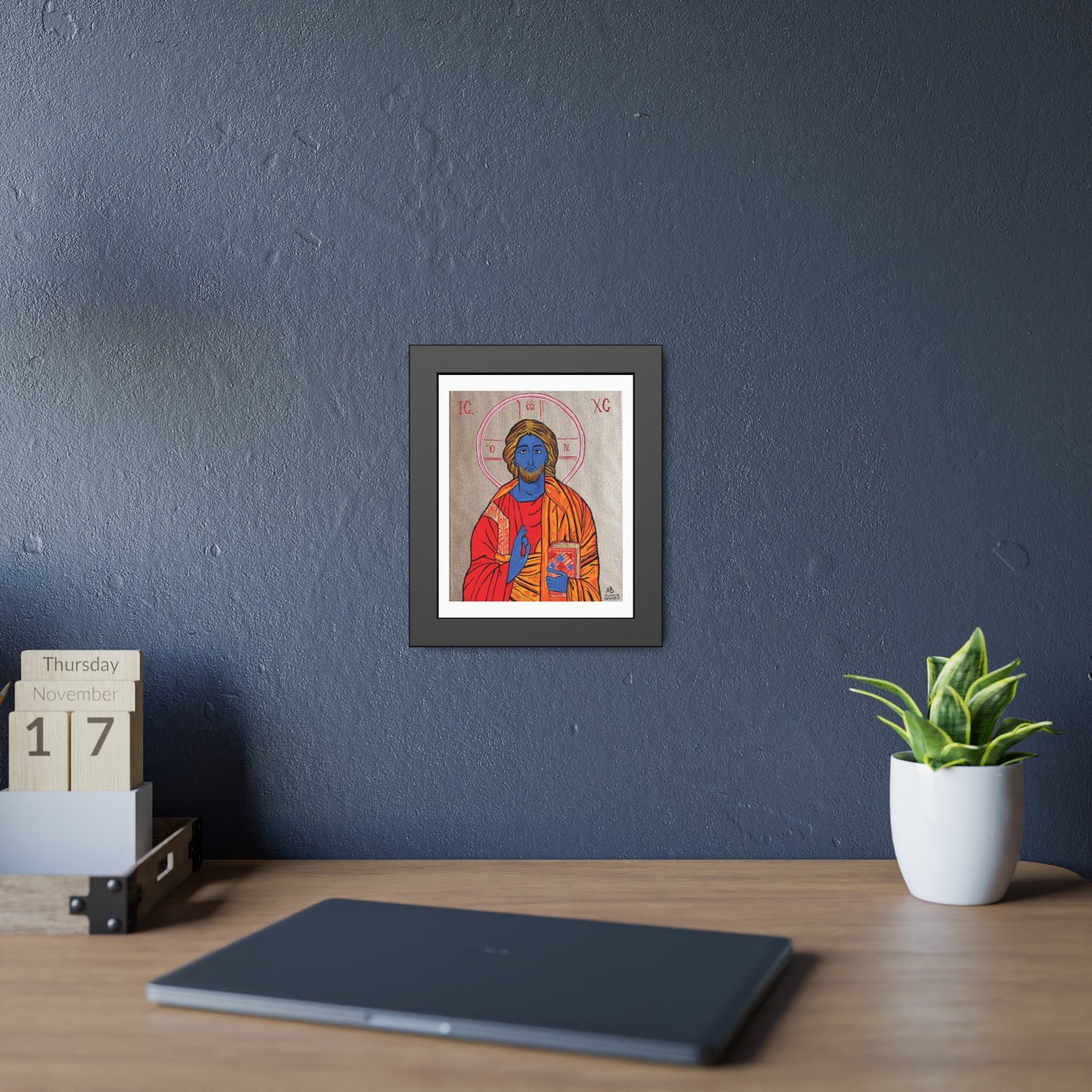 Christ the Quantum Lifegiver Framed Fine Art Posters - Arjuna Rigby Art and Lifestyle Store
